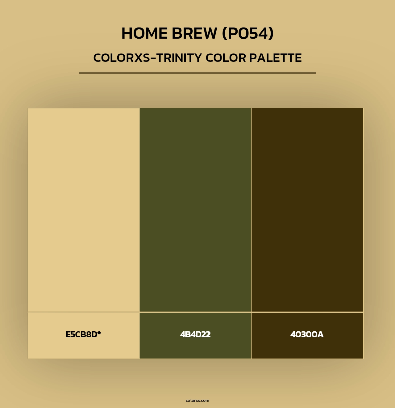 Home Brew (P054) - Colorxs Trinity Palette