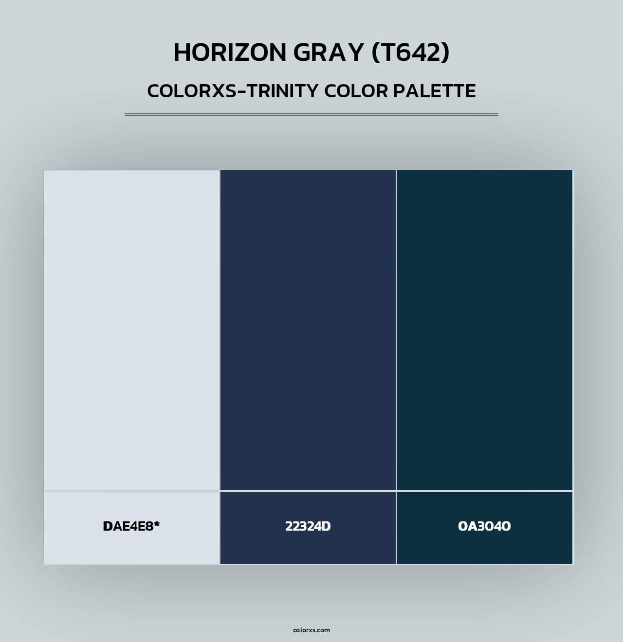 Horizon Gray (T642) - Colorxs Trinity Palette