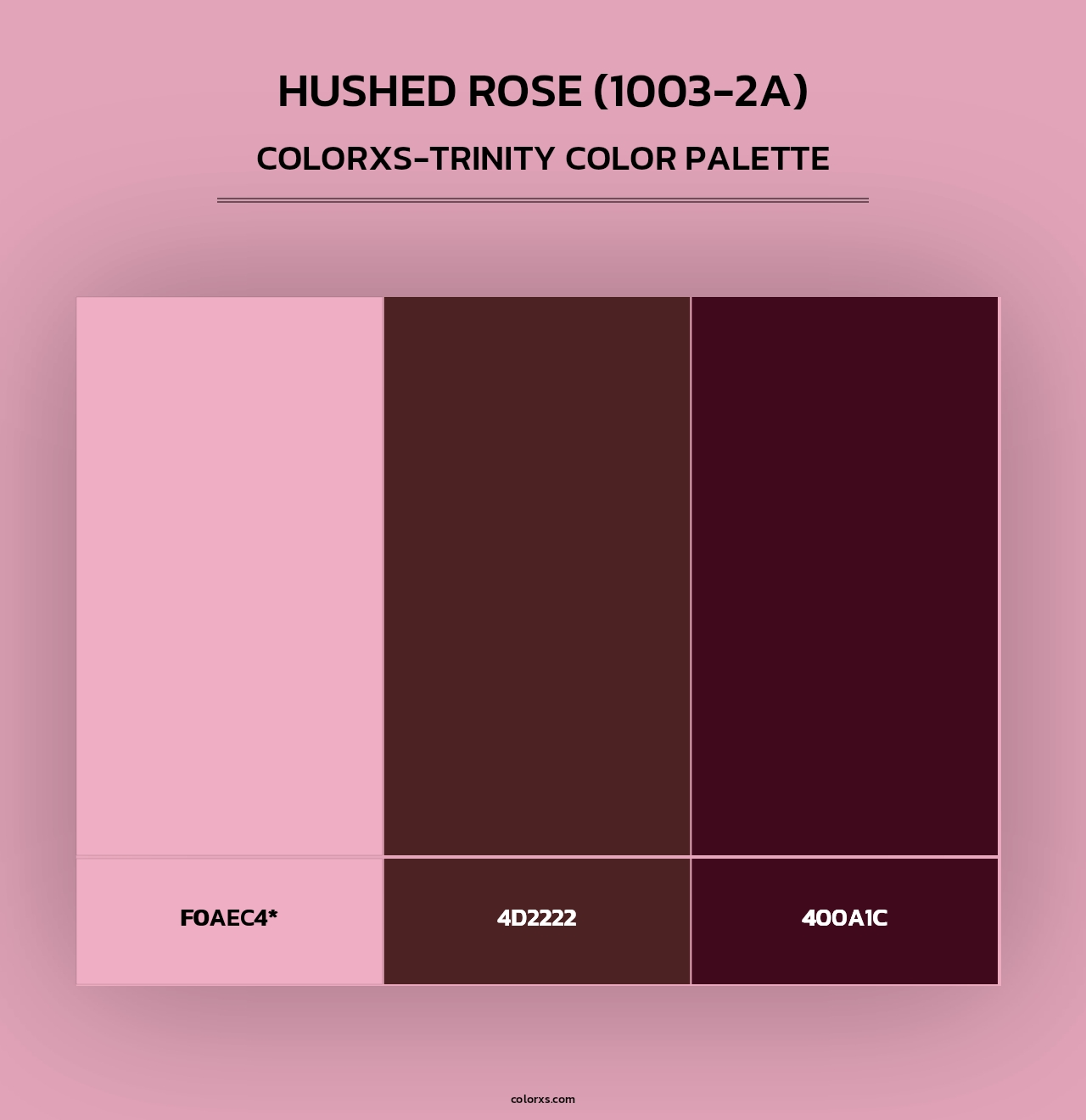 Hushed Rose (1003-2A) - Colorxs Trinity Palette