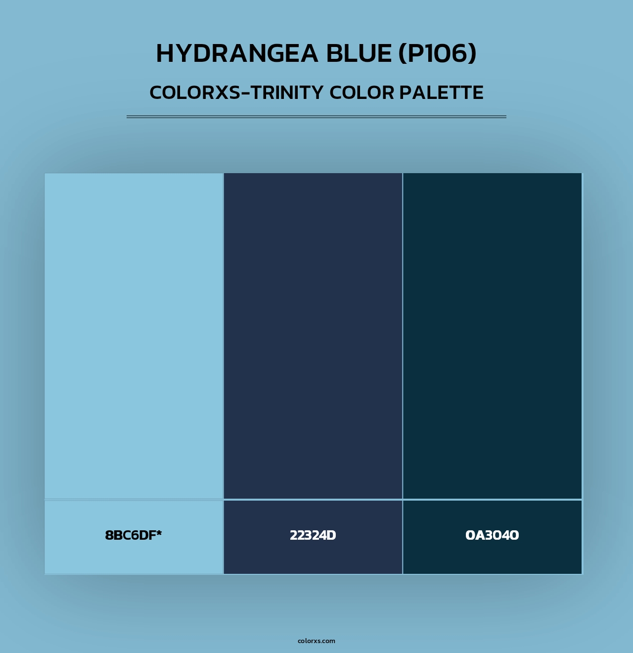Hydrangea Blue (P106) - Colorxs Trinity Palette