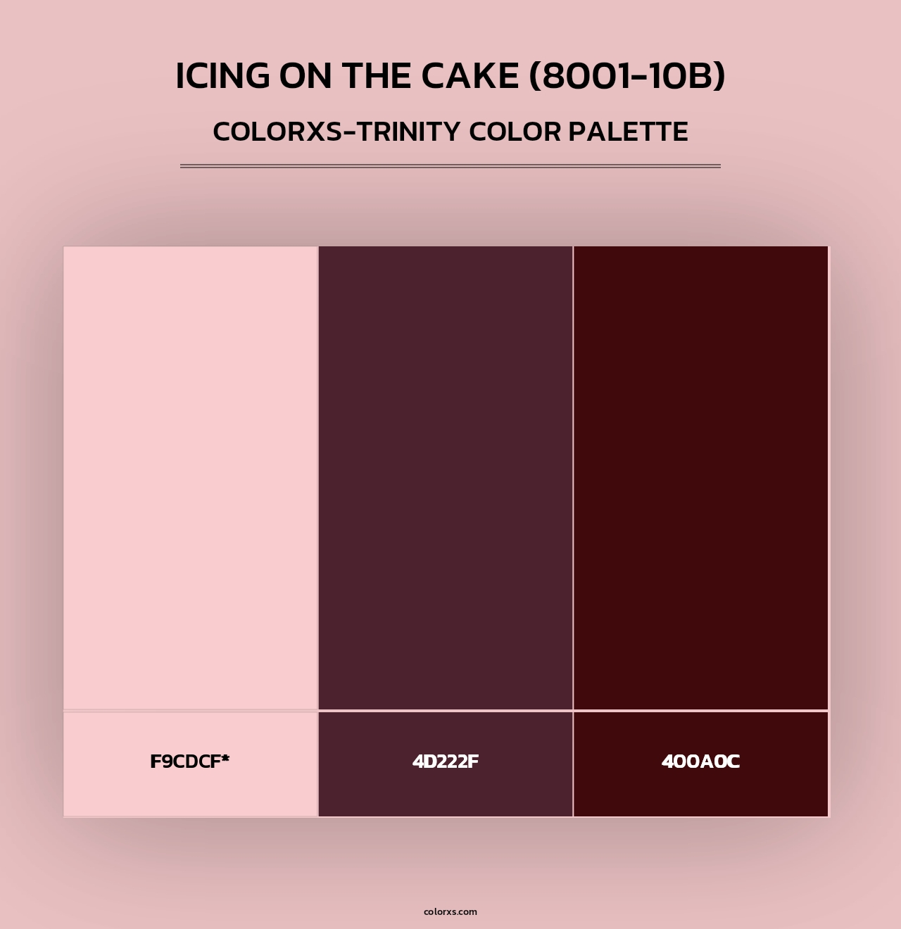 Icing on the Cake (8001-10B) - Colorxs Trinity Palette