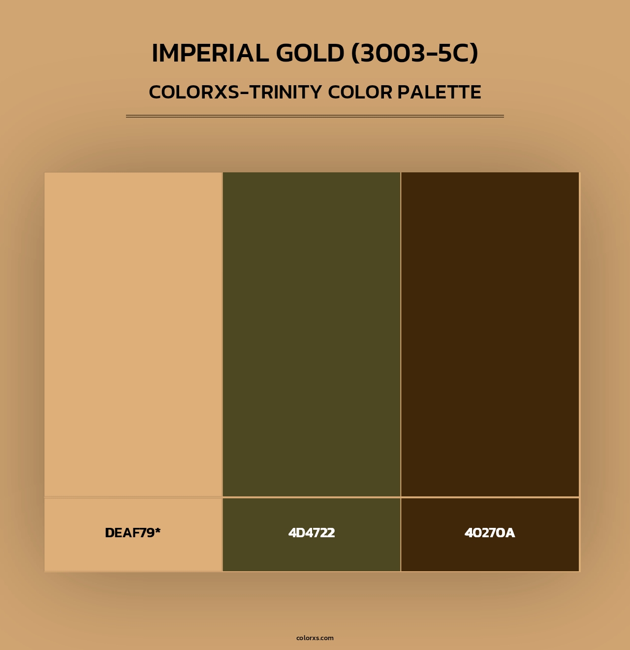 Imperial Gold (3003-5C) - Colorxs Trinity Palette