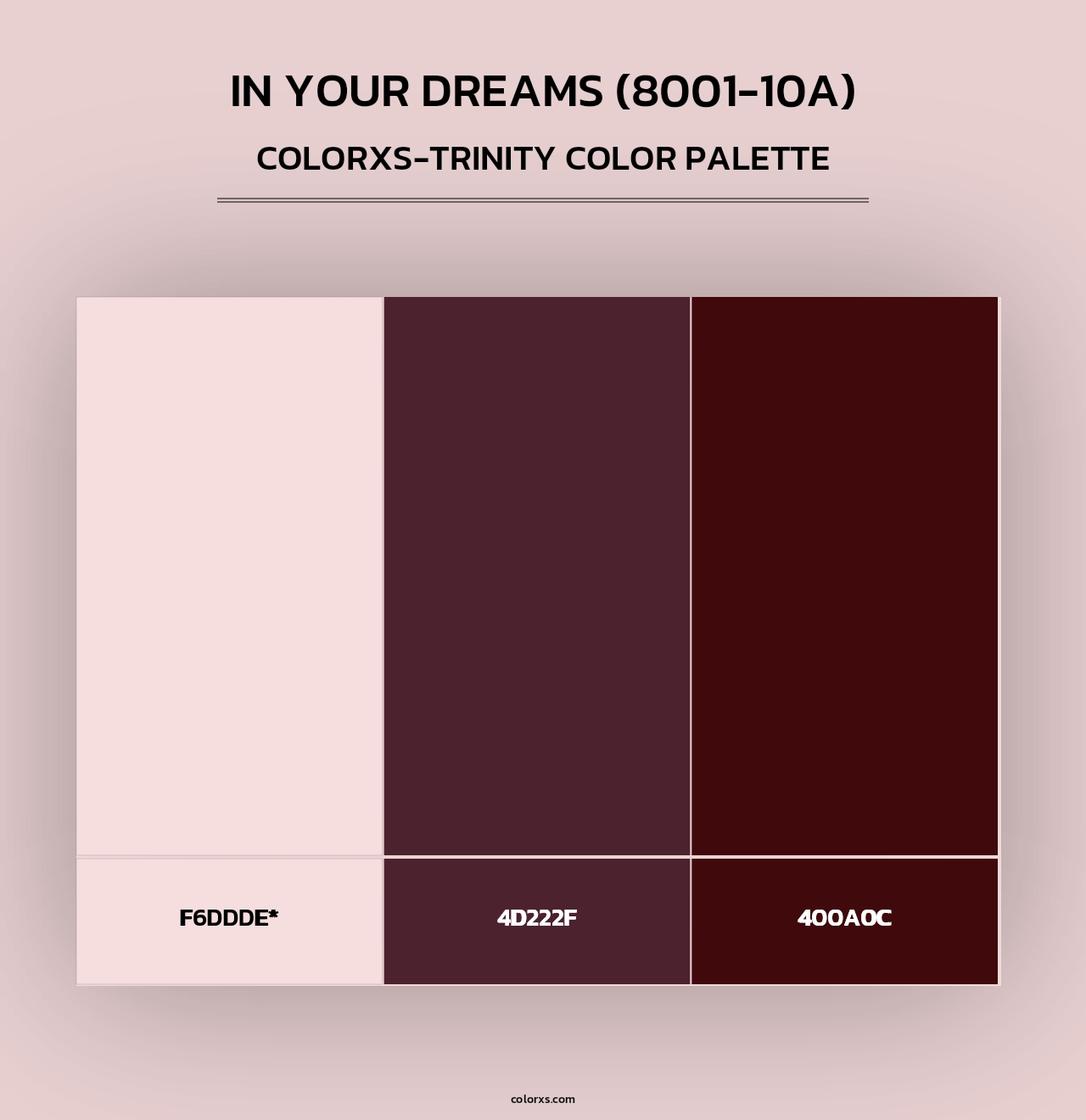 In Your Dreams (8001-10A) - Colorxs Trinity Palette