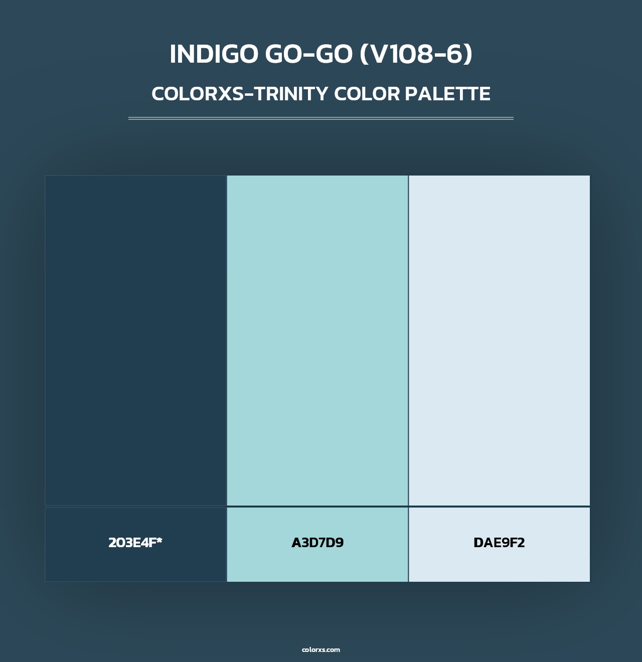 Indigo Go-Go (V108-6) - Colorxs Trinity Palette