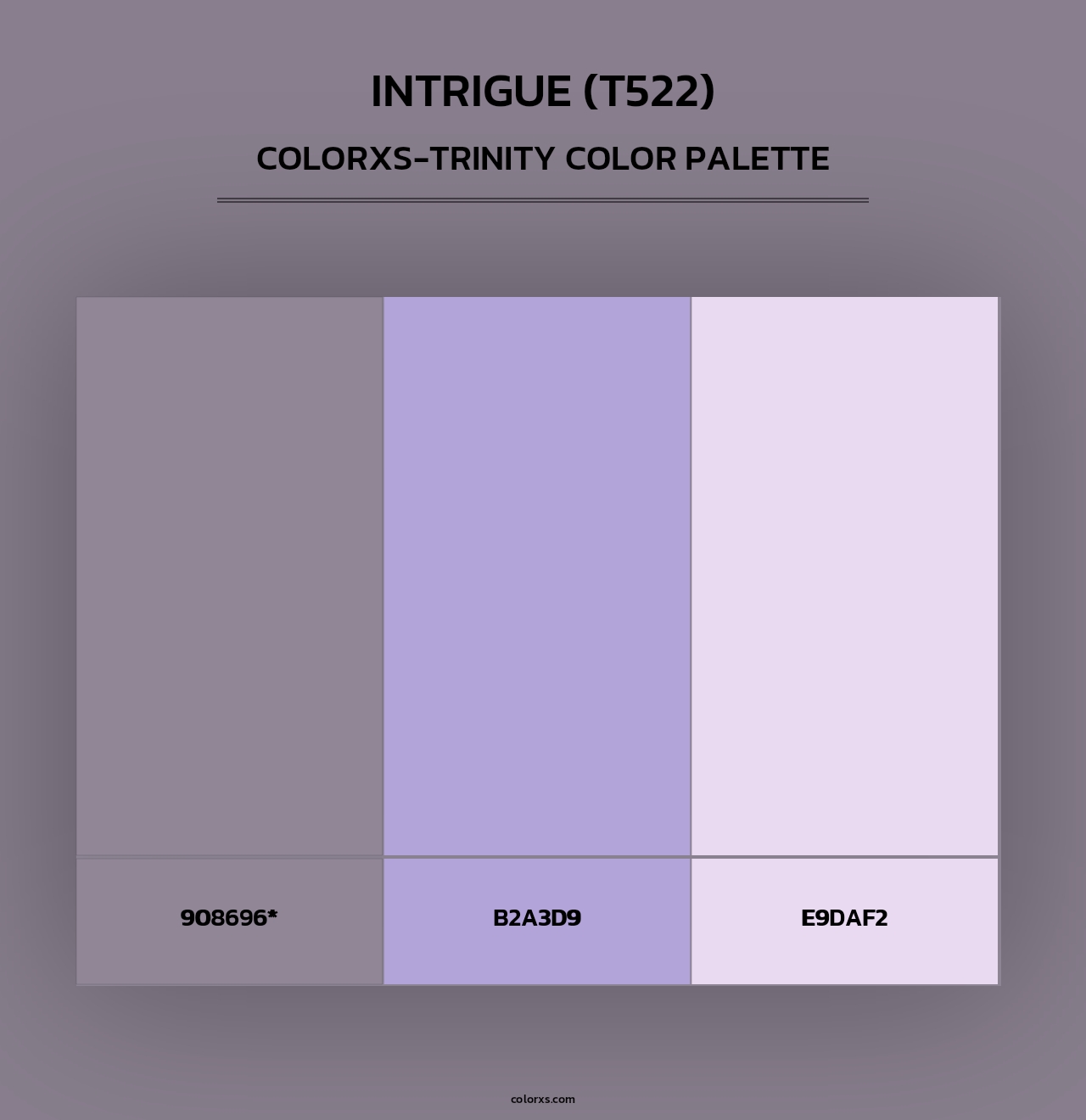 Intrigue (T522) - Colorxs Trinity Palette