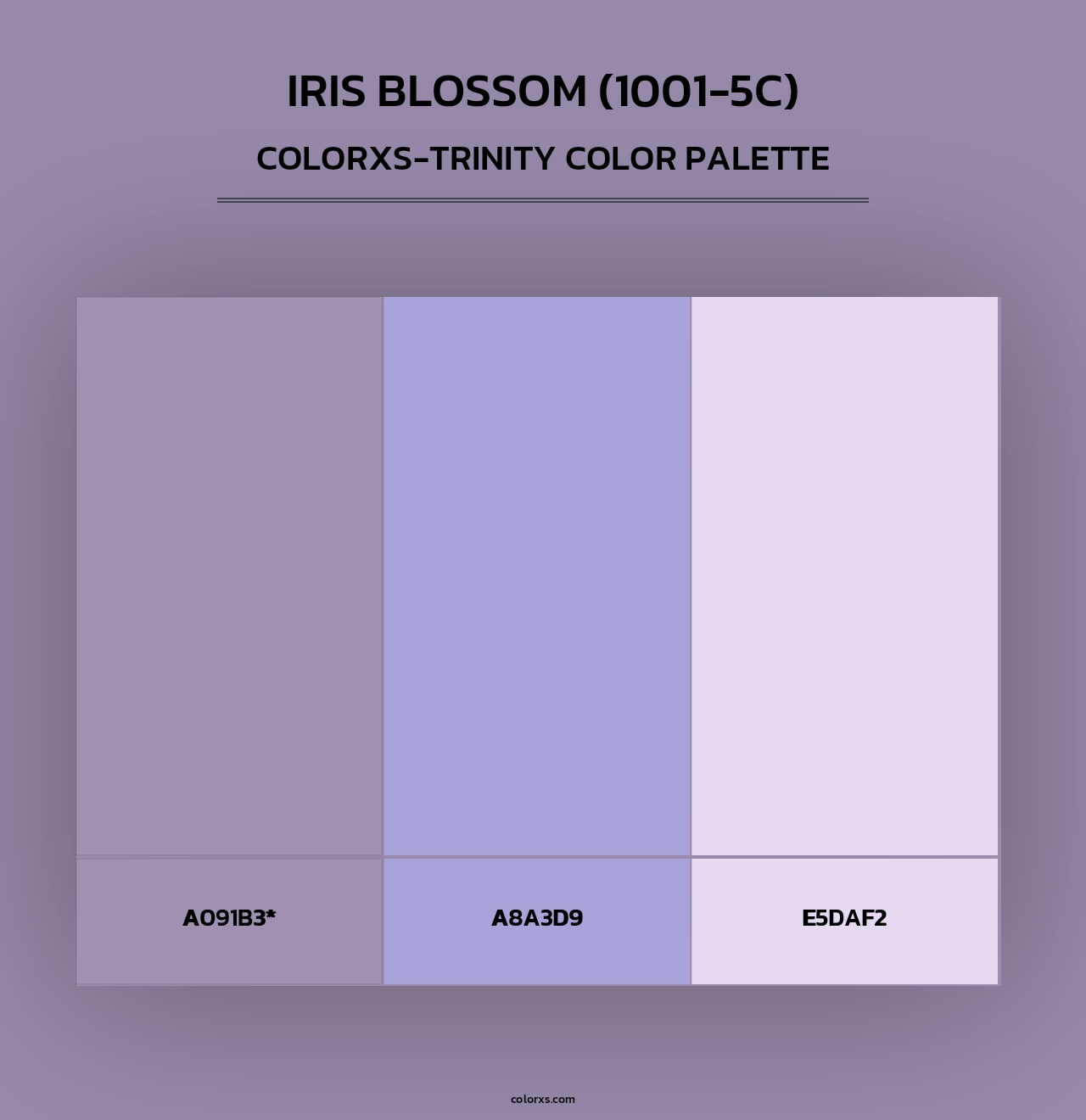 Iris Blossom (1001-5C) - Colorxs Trinity Palette