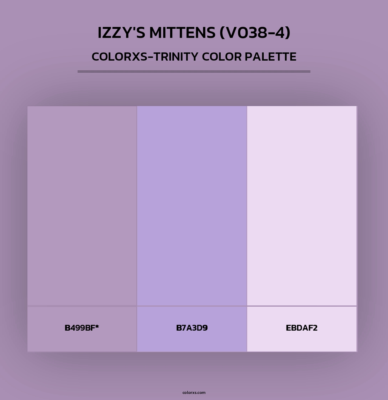 Izzy's Mittens (V038-4) - Colorxs Trinity Palette