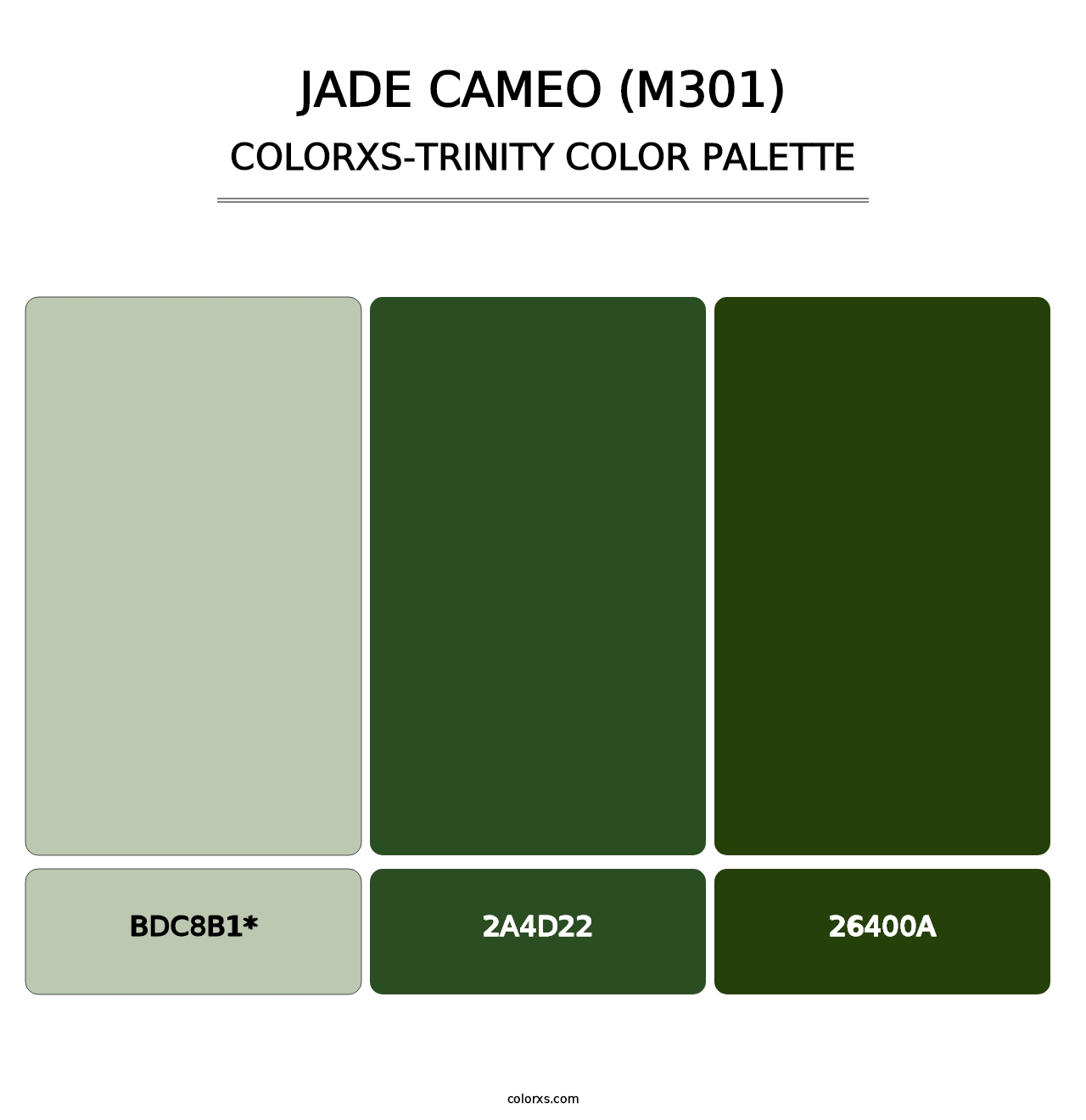 Jade Cameo (M301) - Colorxs Trinity Palette