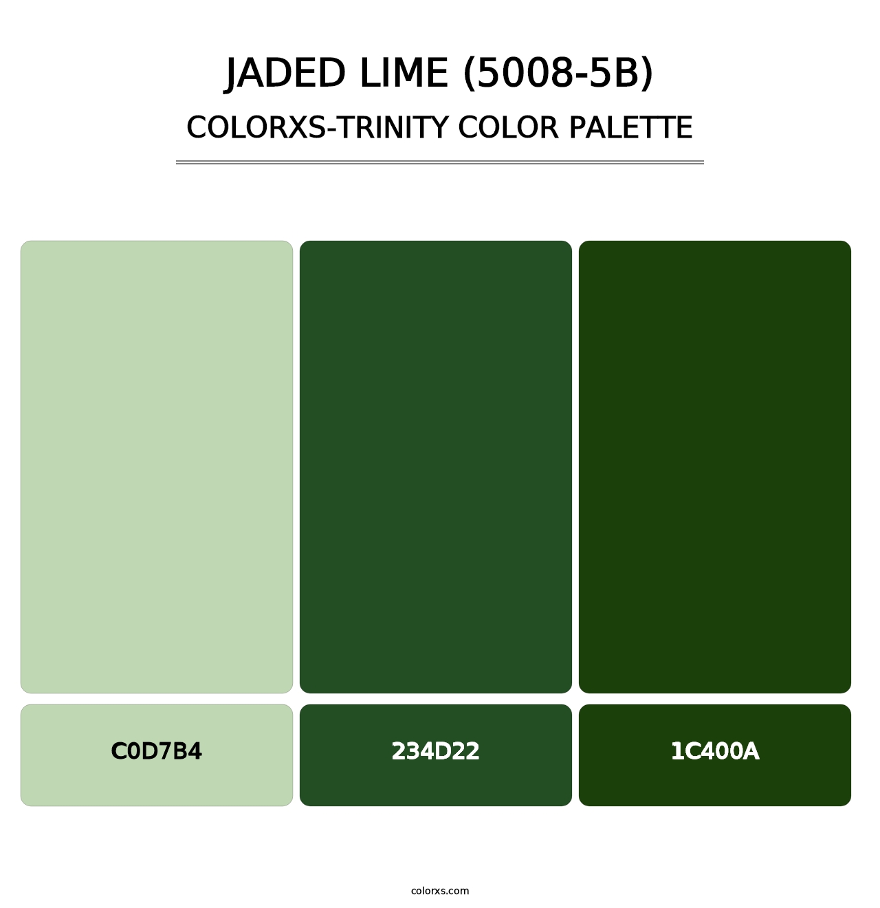 Jaded Lime (5008-5B) - Colorxs Trinity Palette