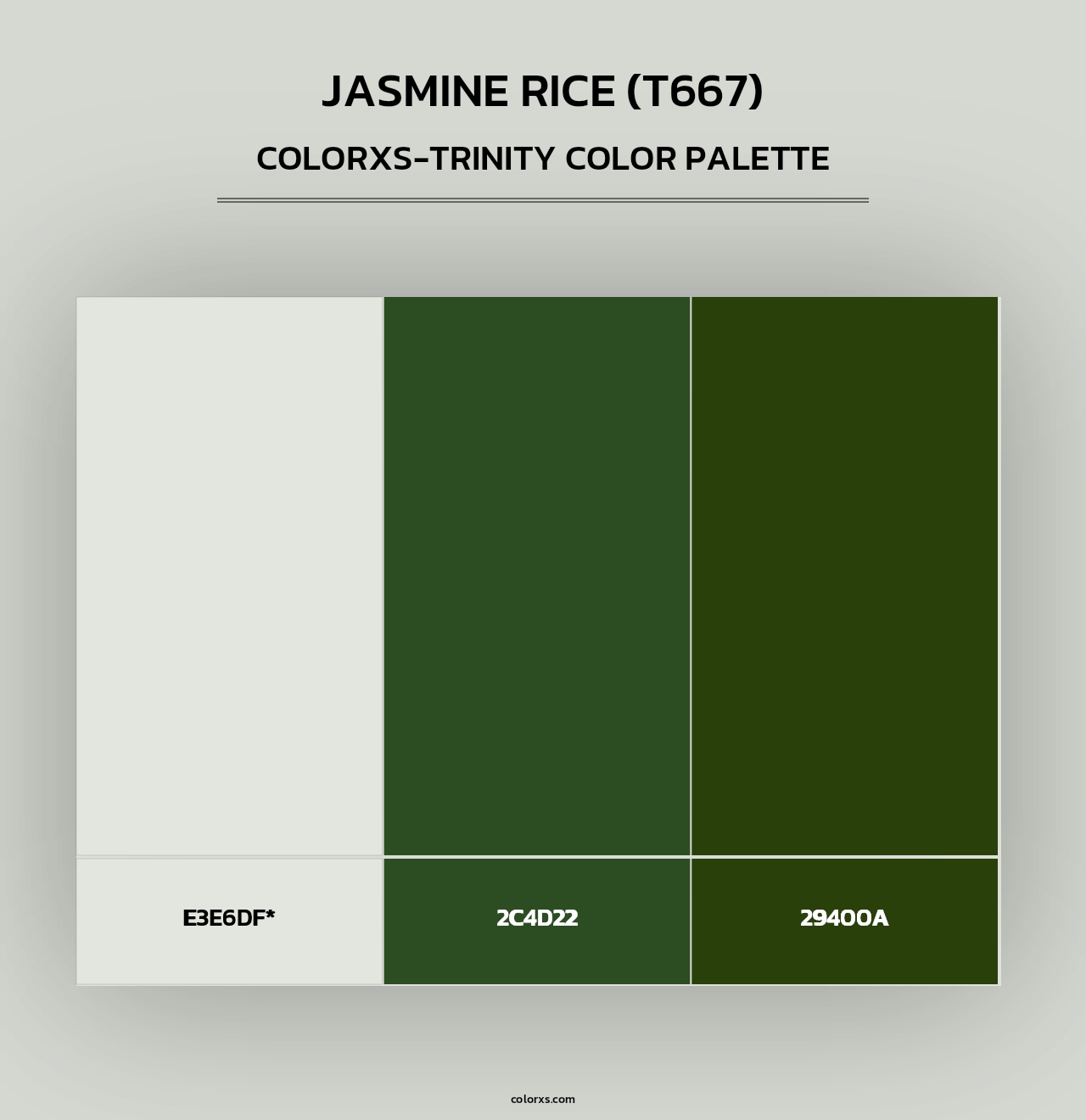 Jasmine Rice (T667) - Colorxs Trinity Palette