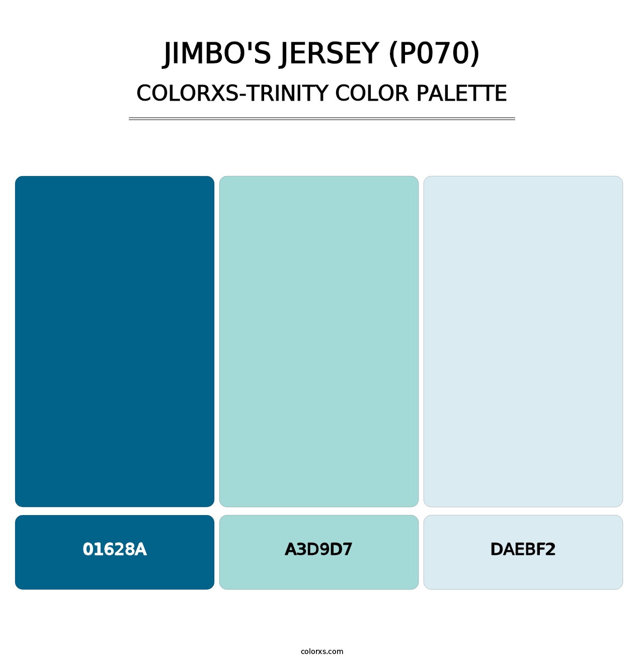 Jimbo's Jersey (P070) - Colorxs Trinity Palette
