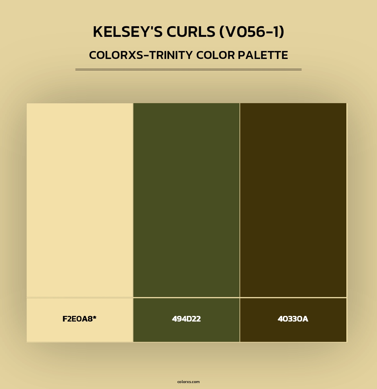 Kelsey's Curls (V056-1) - Colorxs Trinity Palette