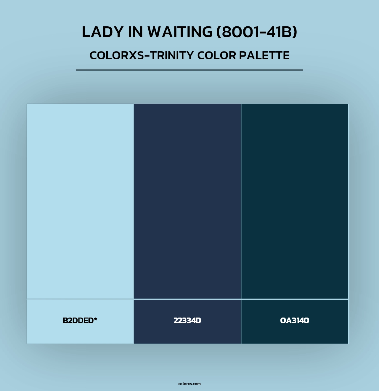 Lady in Waiting (8001-41B) - Colorxs Trinity Palette