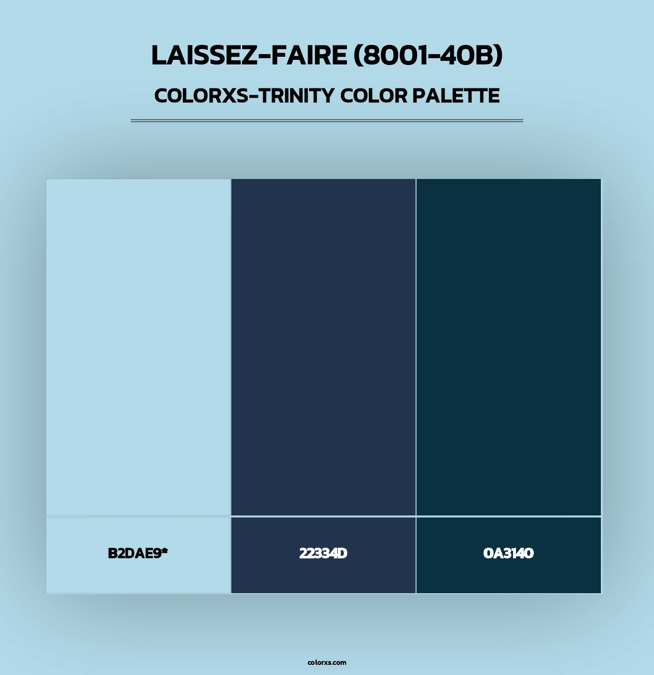 Laissez-Faire (8001-40B) - Colorxs Trinity Palette
