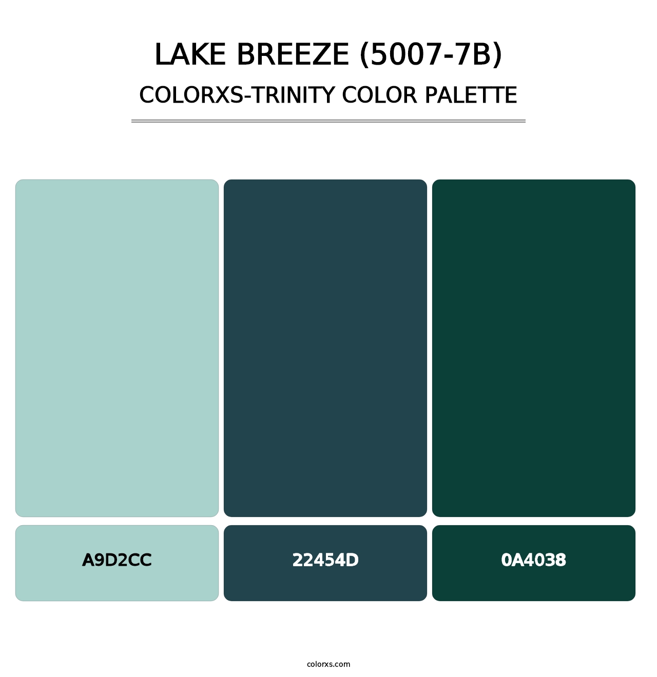 Lake Breeze (5007-7B) - Colorxs Trinity Palette