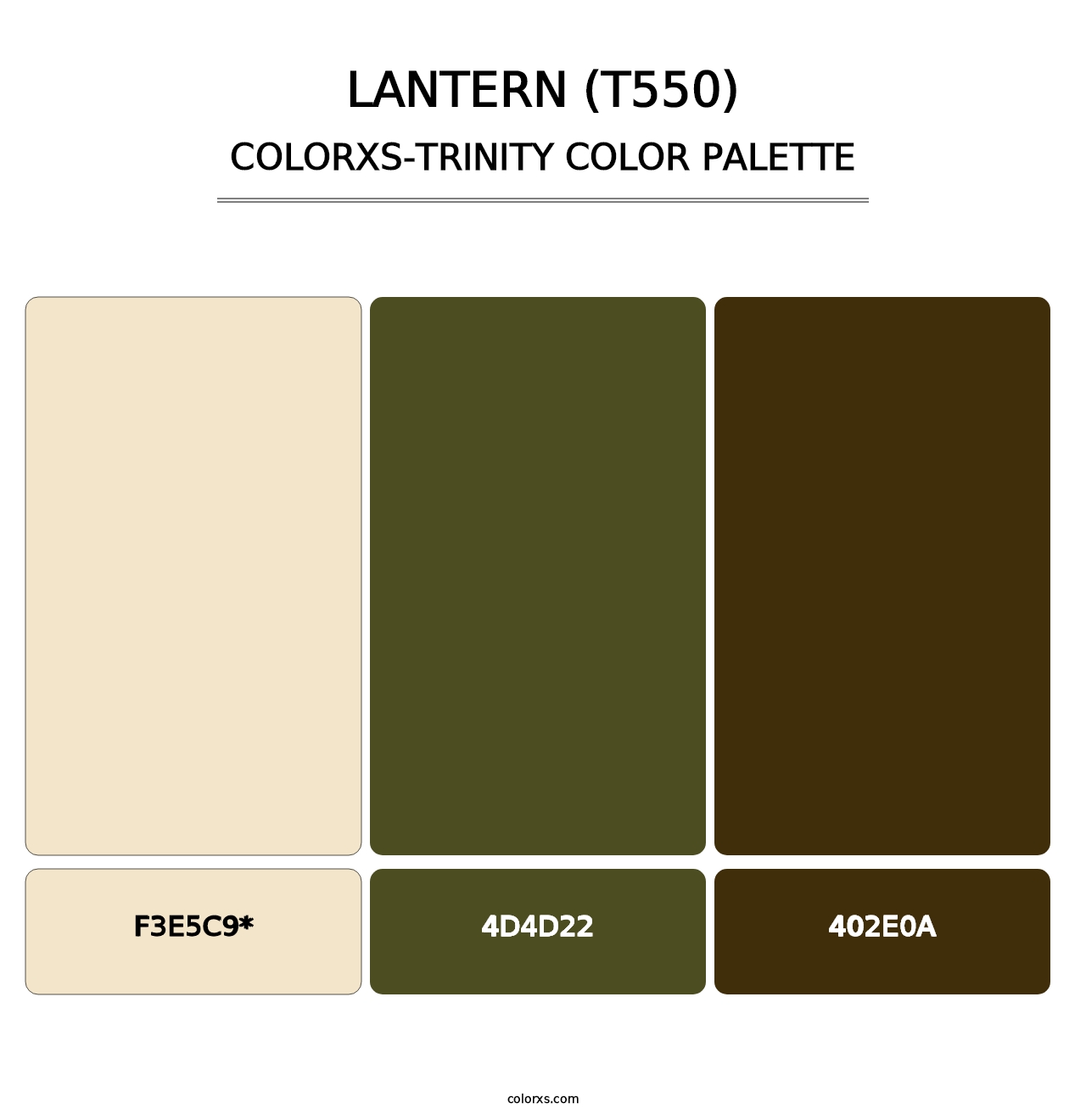Lantern (T550) - Colorxs Trinity Palette