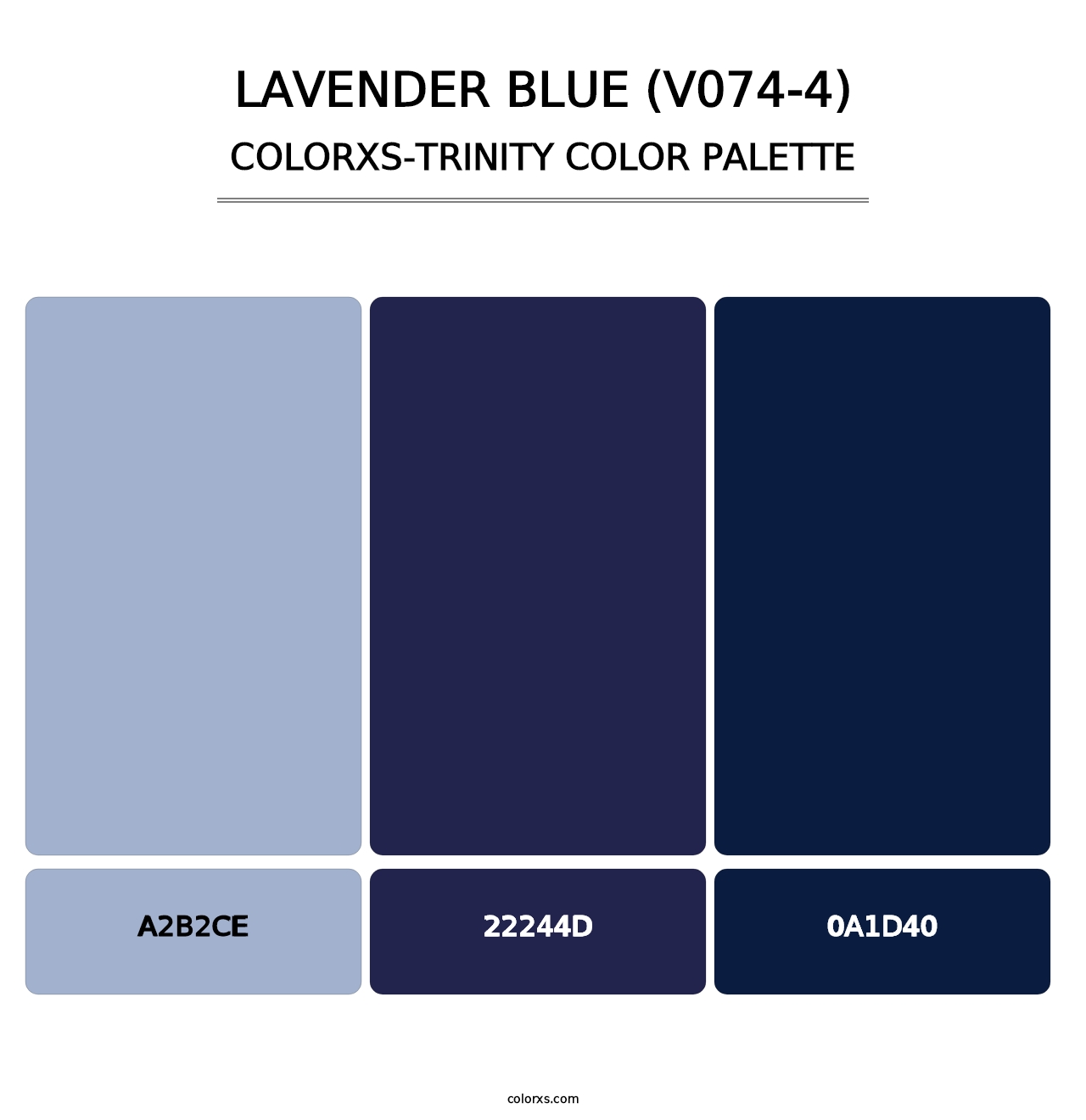Lavender Blue (V074-4) - Colorxs Trinity Palette
