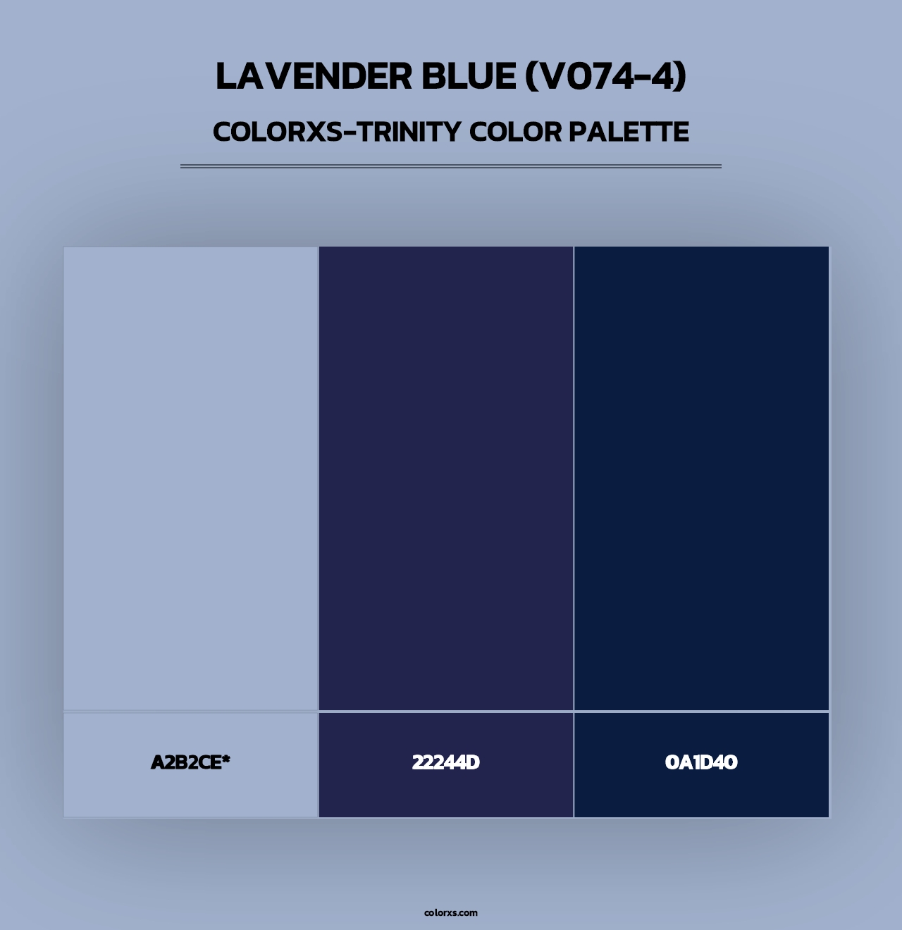 Lavender Blue (V074-4) - Colorxs Trinity Palette