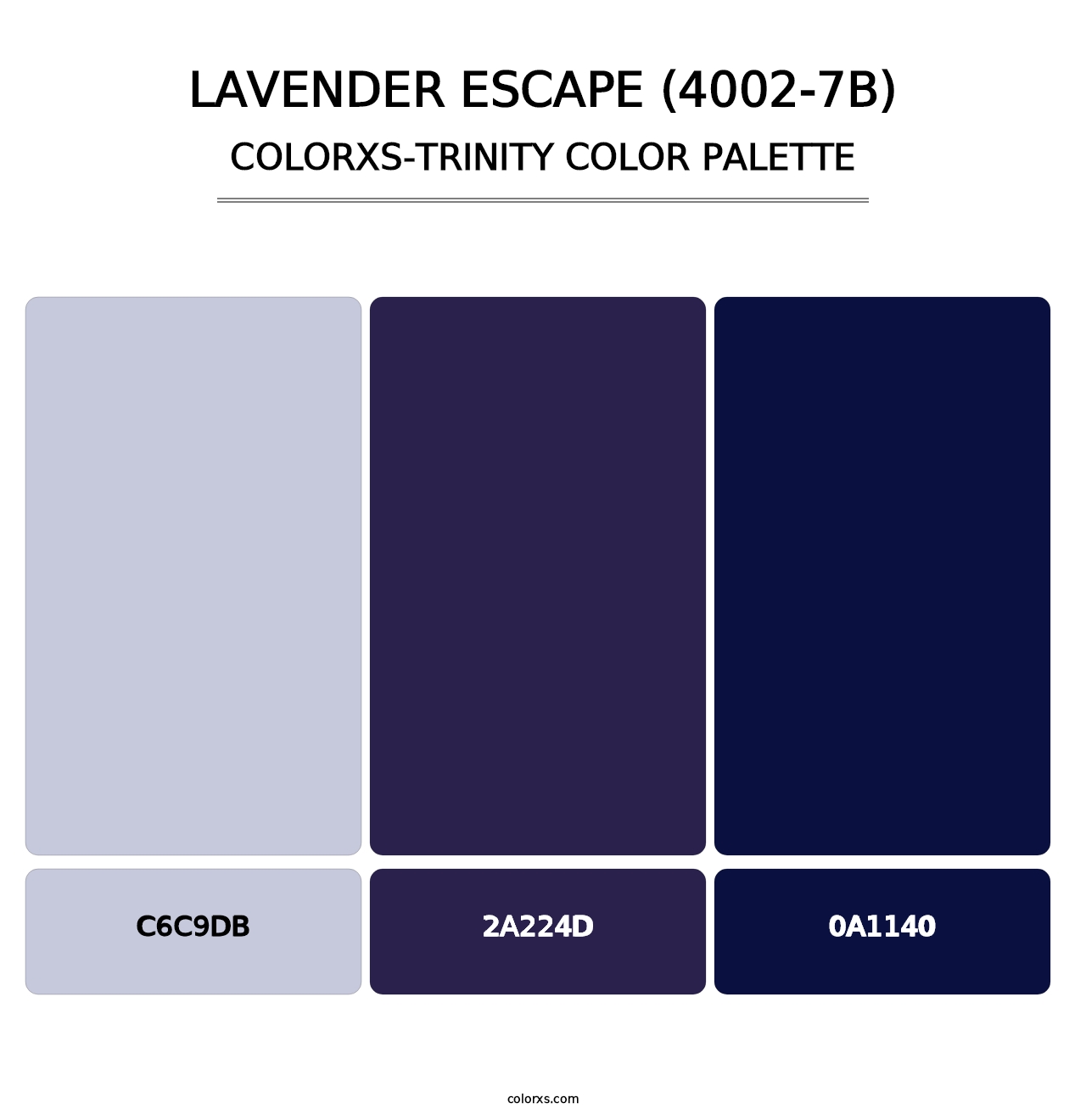 Lavender Escape (4002-7B) - Colorxs Trinity Palette