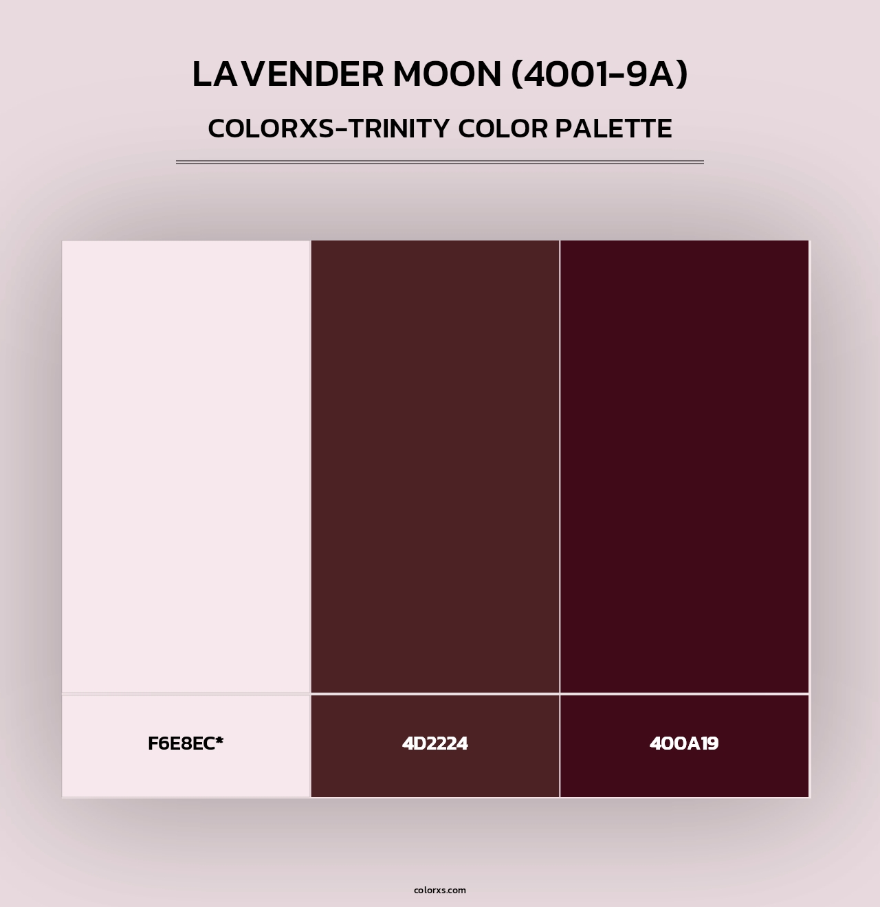 Lavender Moon (4001-9A) - Colorxs Trinity Palette