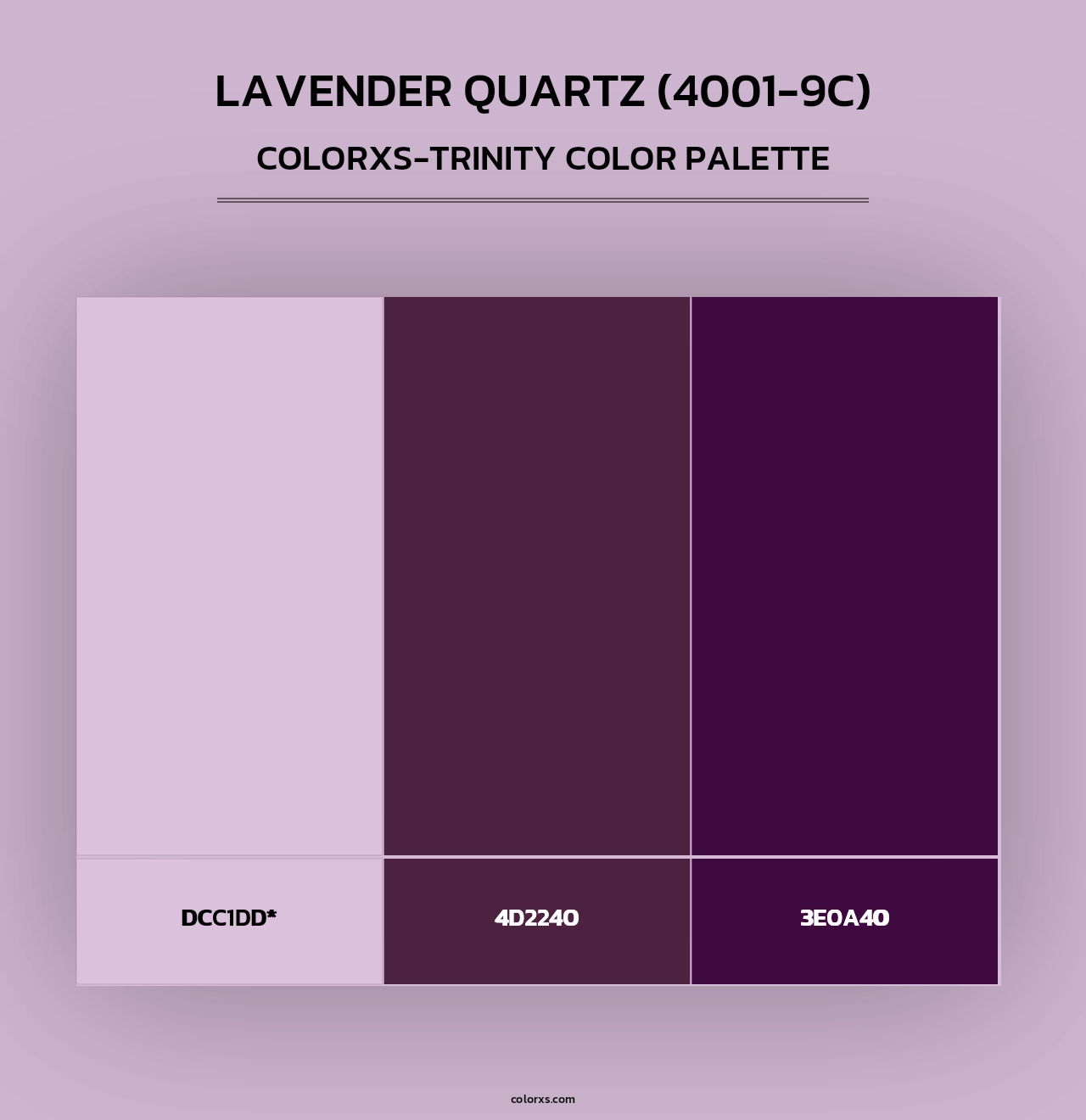 Lavender Quartz (4001-9C) - Colorxs Trinity Palette