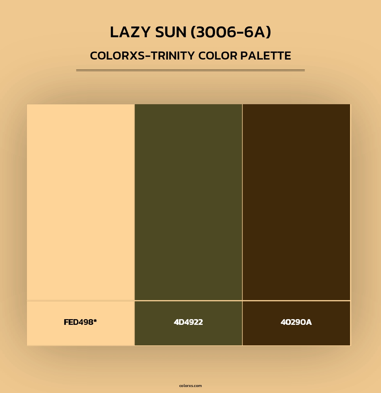 Lazy Sun (3006-6A) - Colorxs Trinity Palette