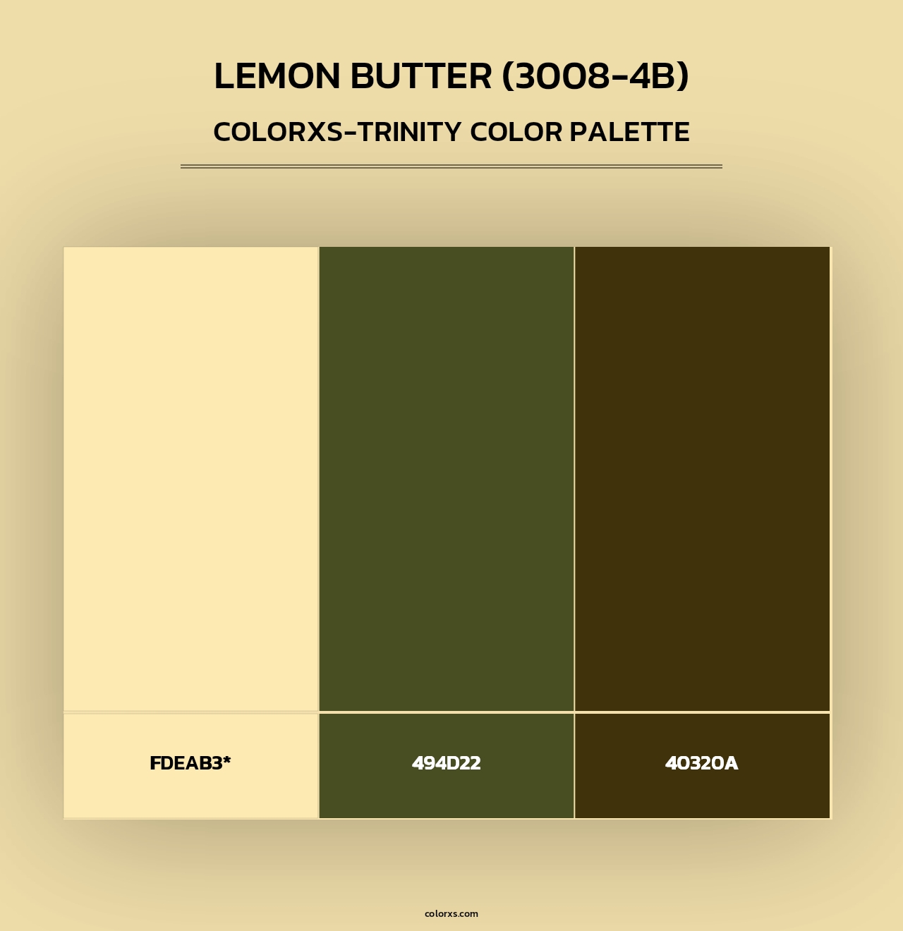 Lemon Butter (3008-4B) - Colorxs Trinity Palette