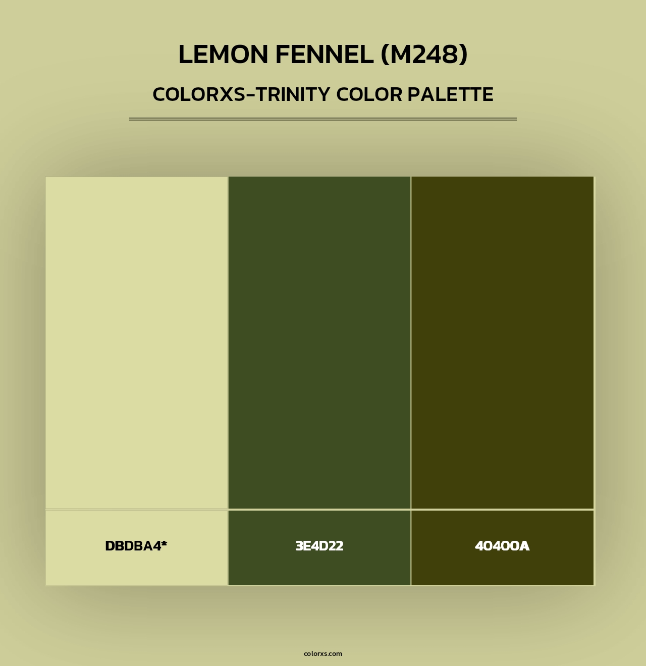 Lemon Fennel (M248) - Colorxs Trinity Palette