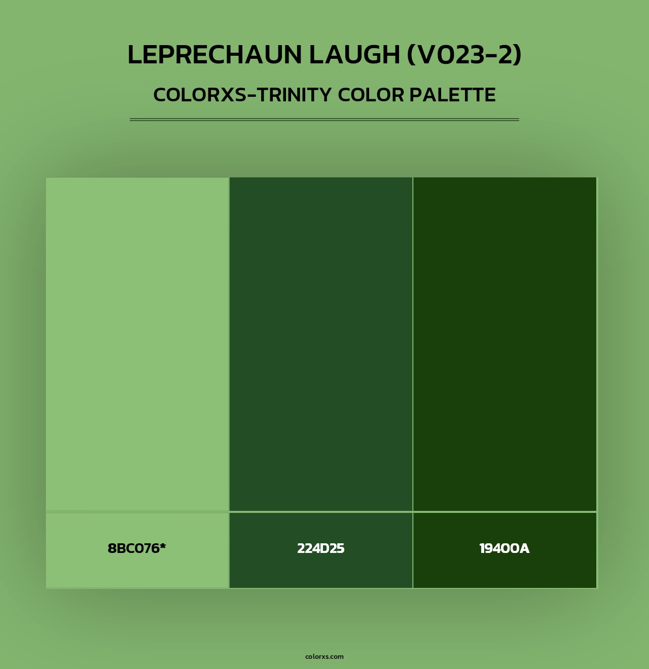 Leprechaun Laugh (V023-2) - Colorxs Trinity Palette