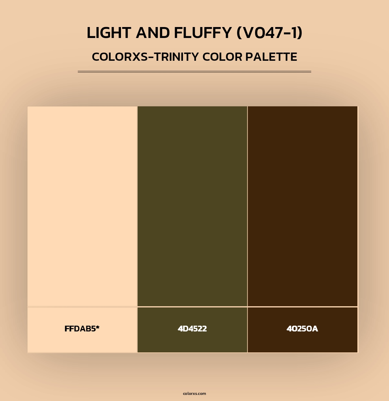 Light and Fluffy (V047-1) - Colorxs Trinity Palette