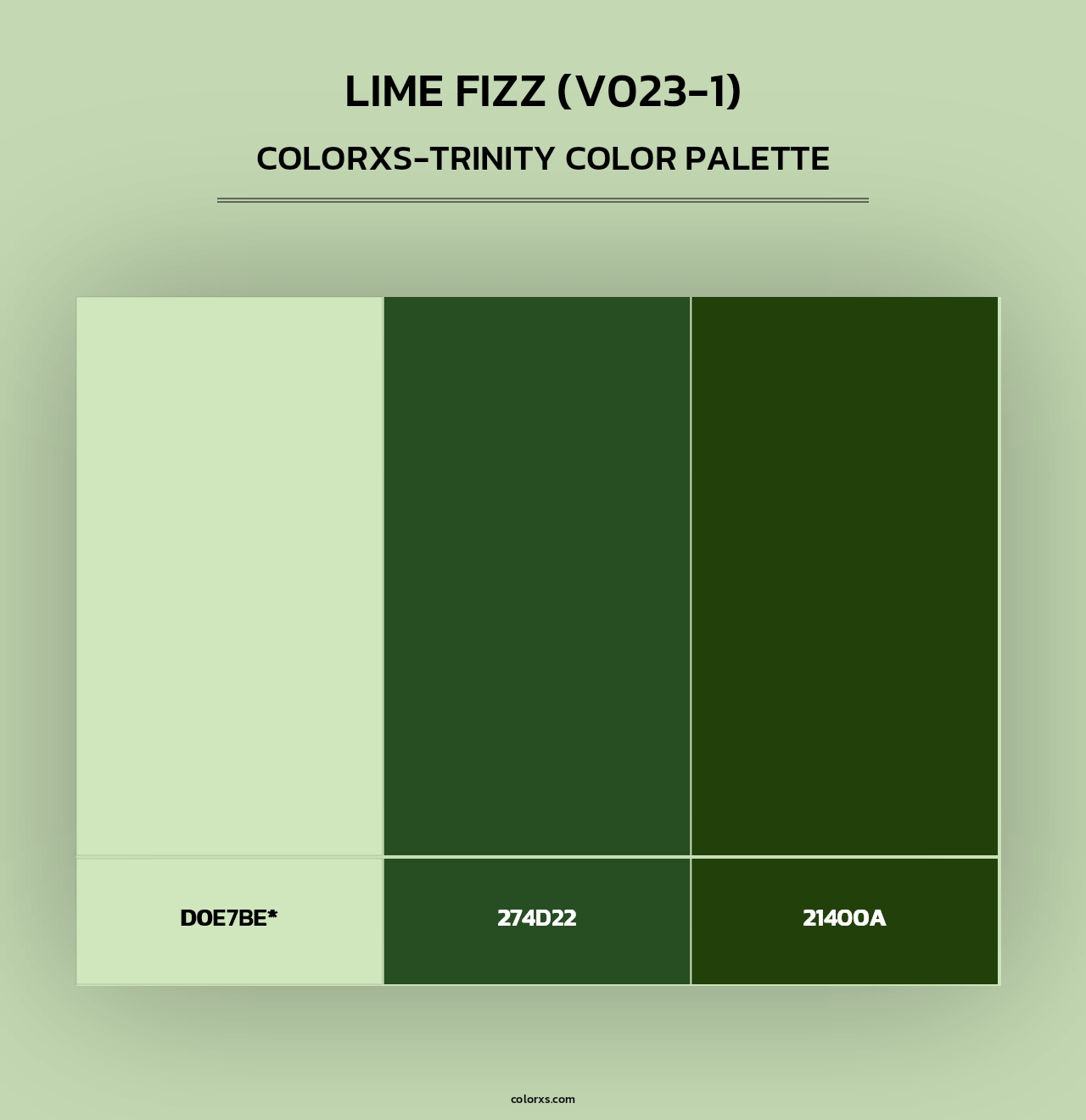 Lime Fizz (V023-1) - Colorxs Trinity Palette