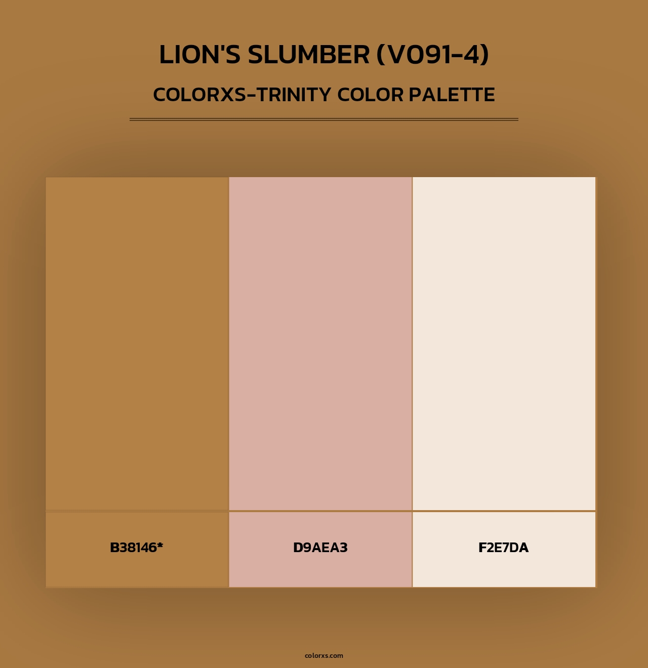 Lion's Slumber (V091-4) - Colorxs Trinity Palette