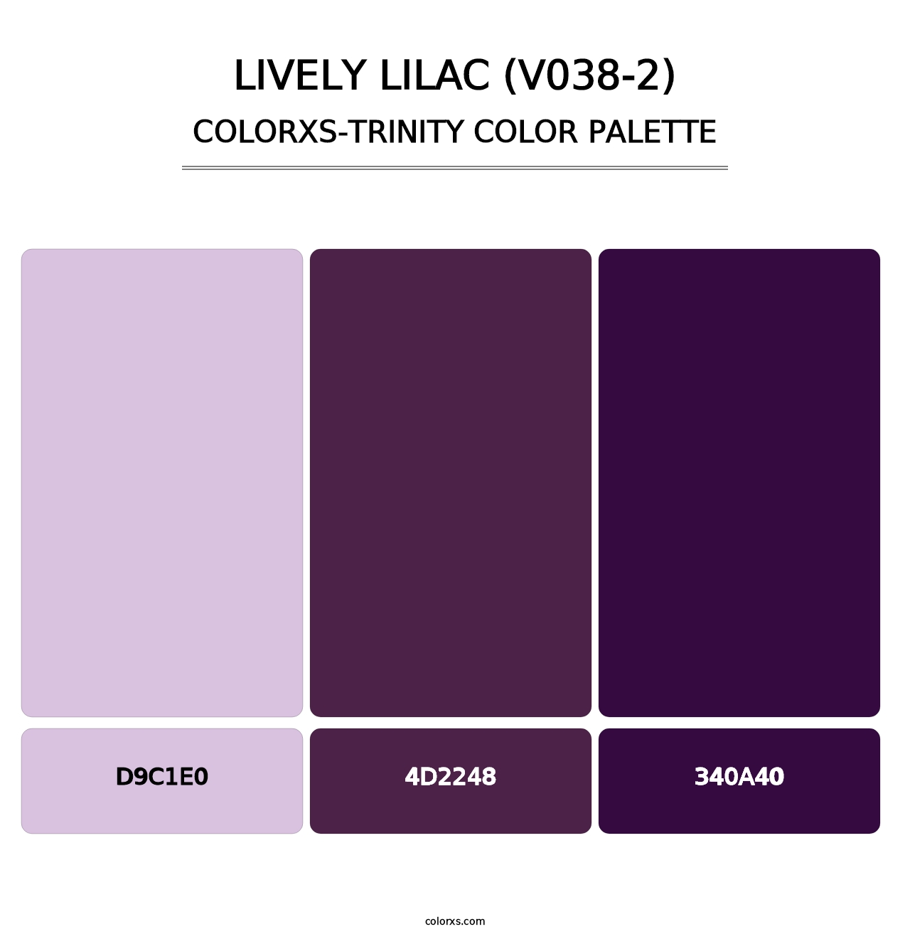 Lively Lilac (V038-2) - Colorxs Trinity Palette