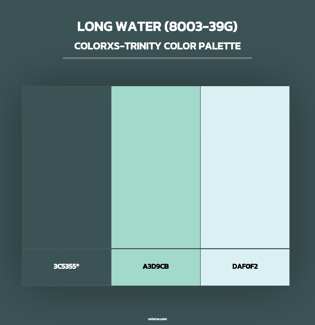 Long Water (8003-39G) - Colorxs Trinity Palette