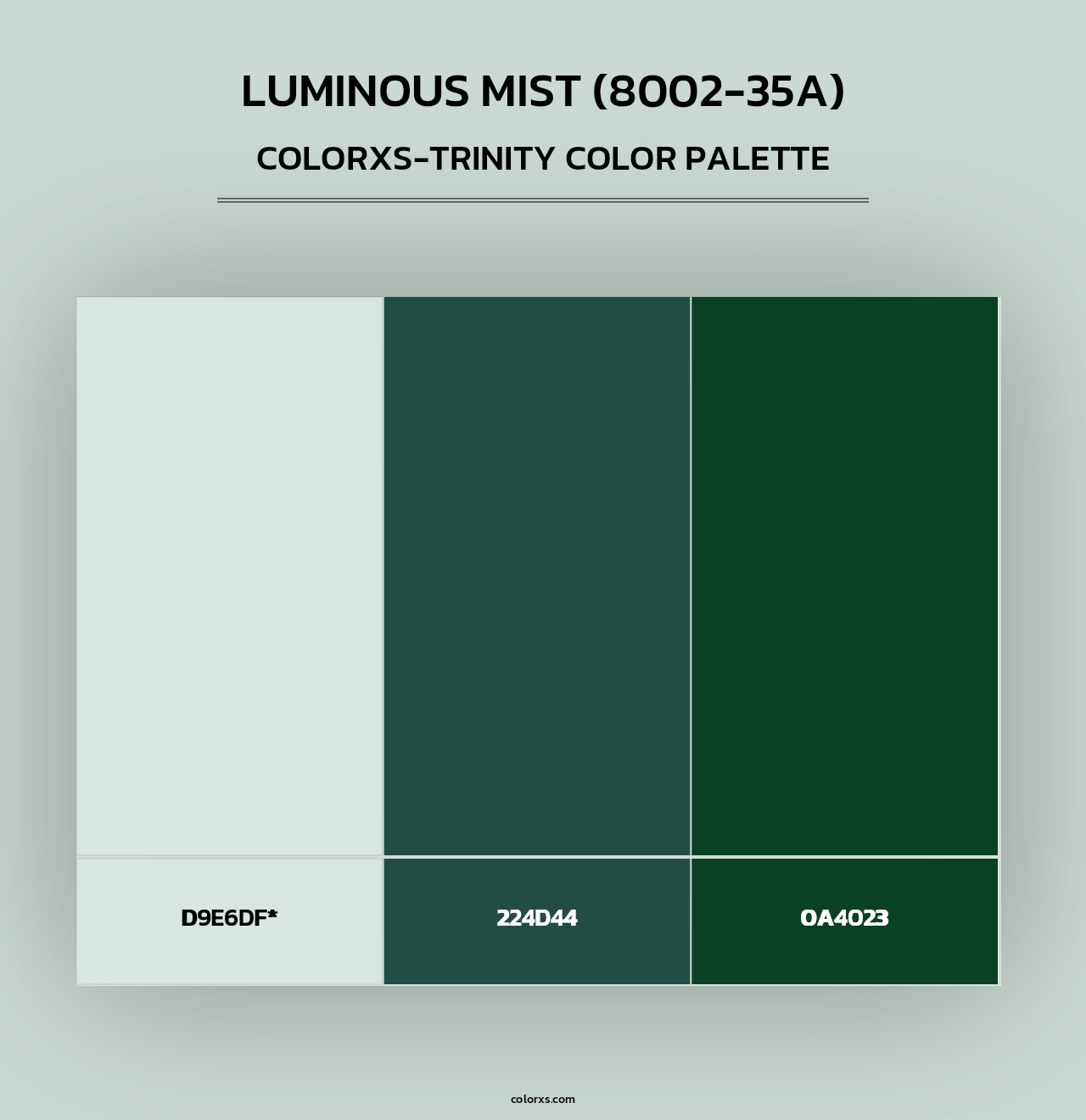 Luminous Mist (8002-35A) - Colorxs Trinity Palette