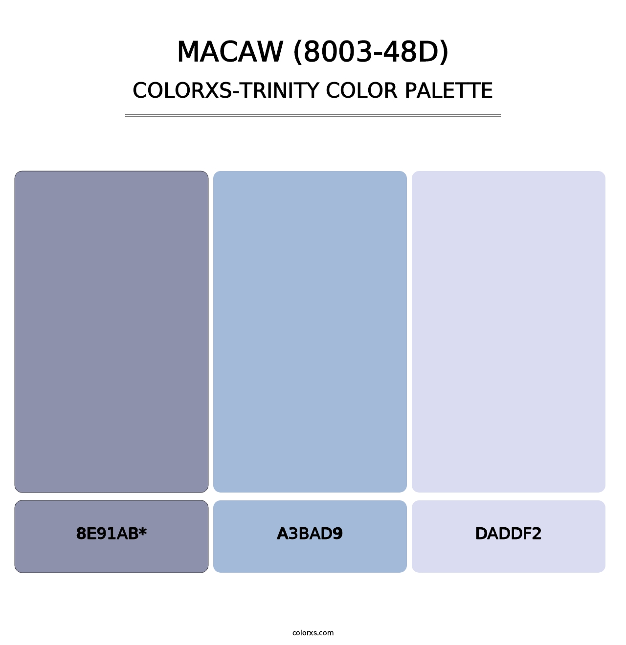 Macaw (8003-48D) - Colorxs Trinity Palette