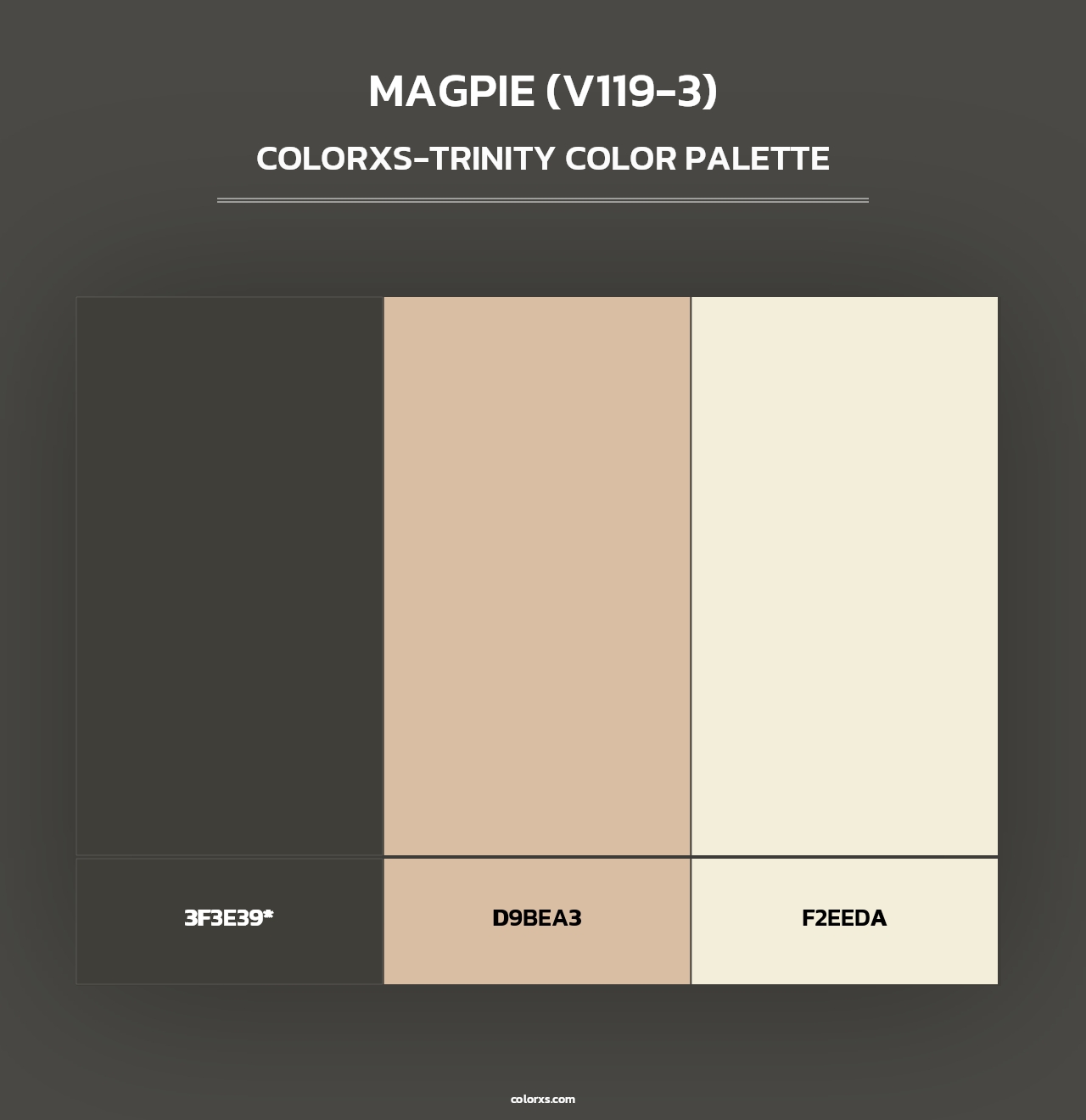 Magpie (V119-3) - Colorxs Trinity Palette