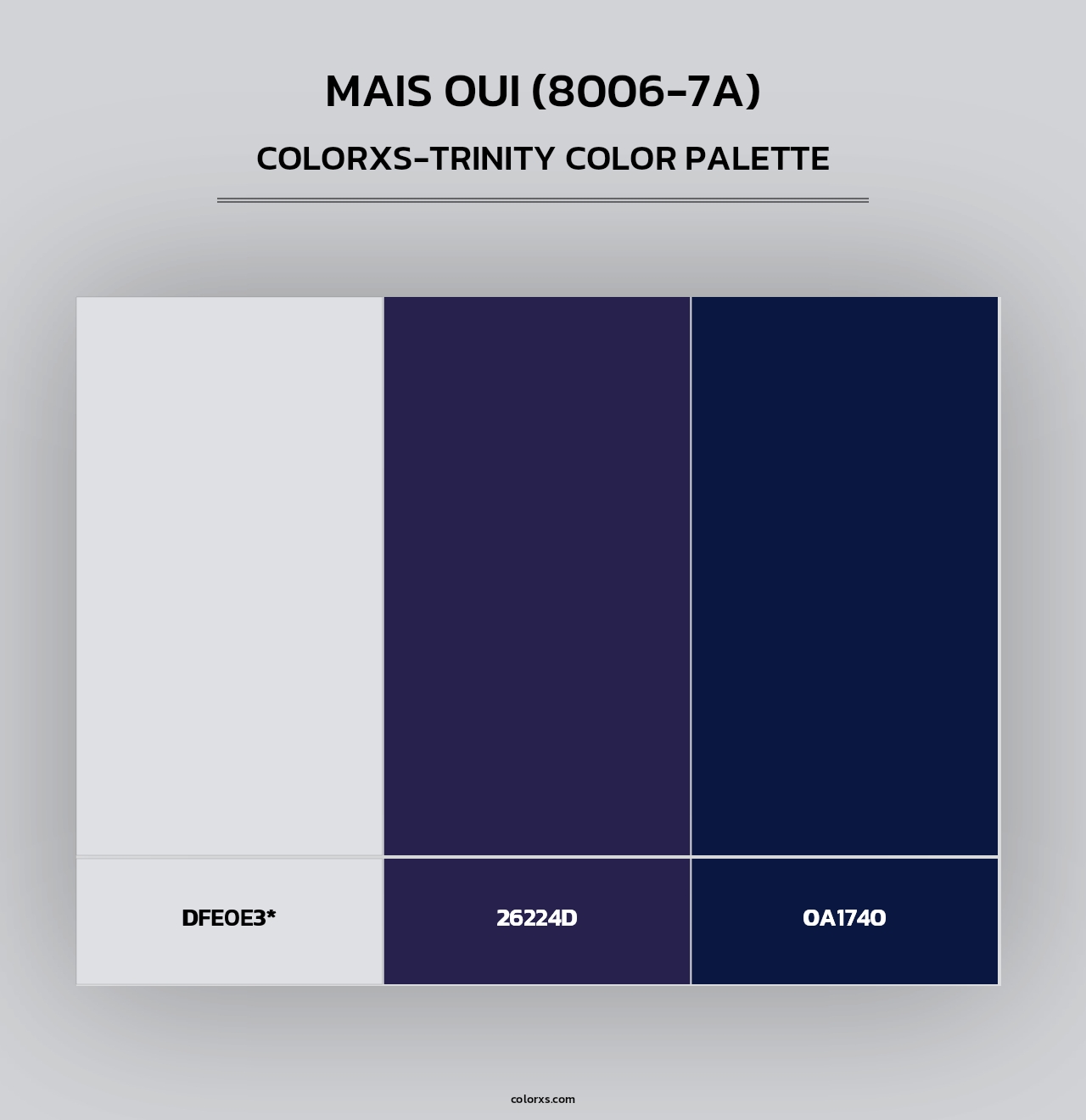 Mais Oui (8006-7A) - Colorxs Trinity Palette