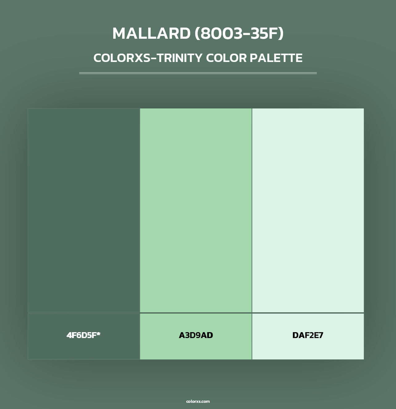 Mallard (8003-35F) - Colorxs Trinity Palette