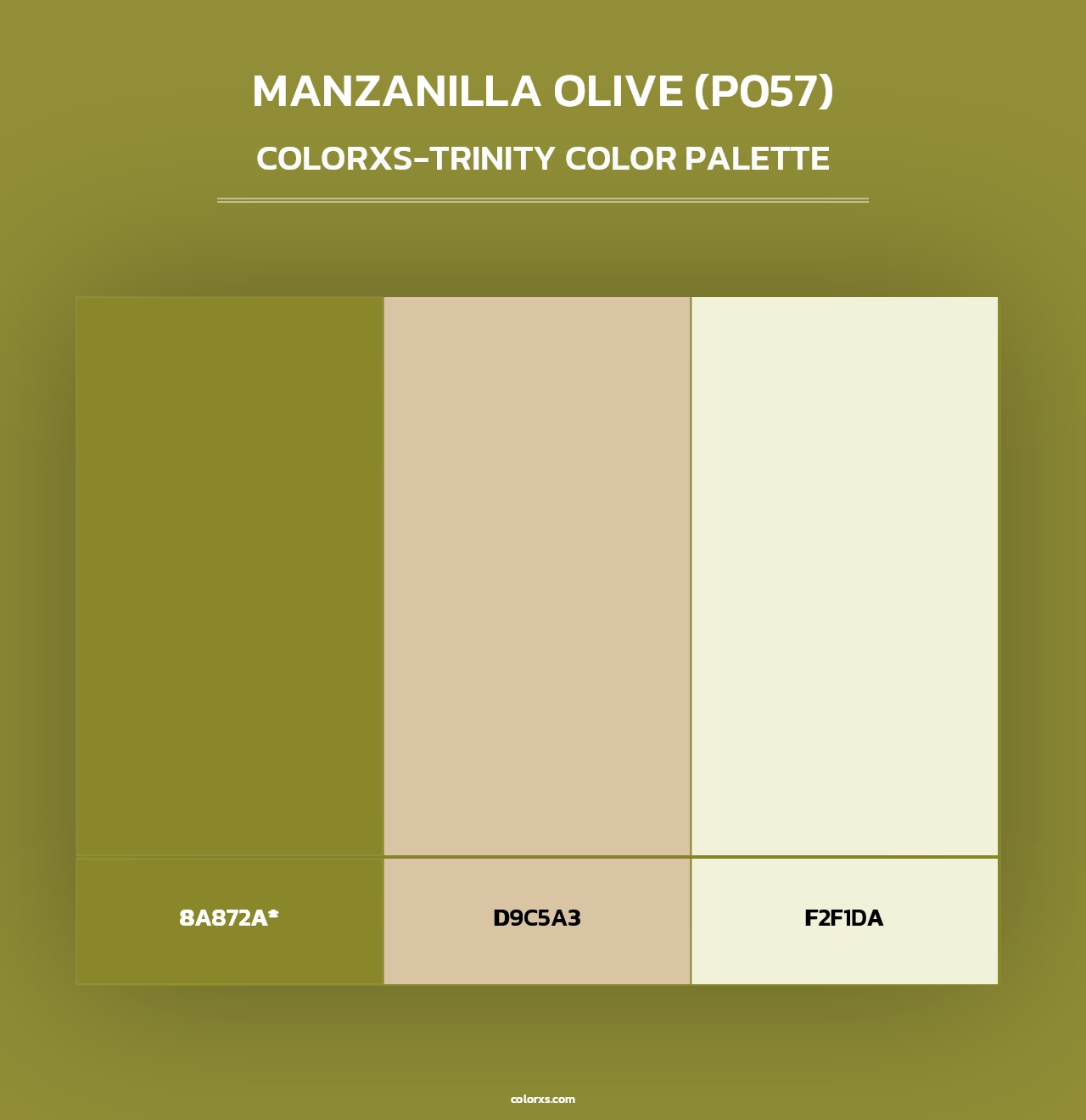 Manzanilla Olive (P057) - Colorxs Trinity Palette