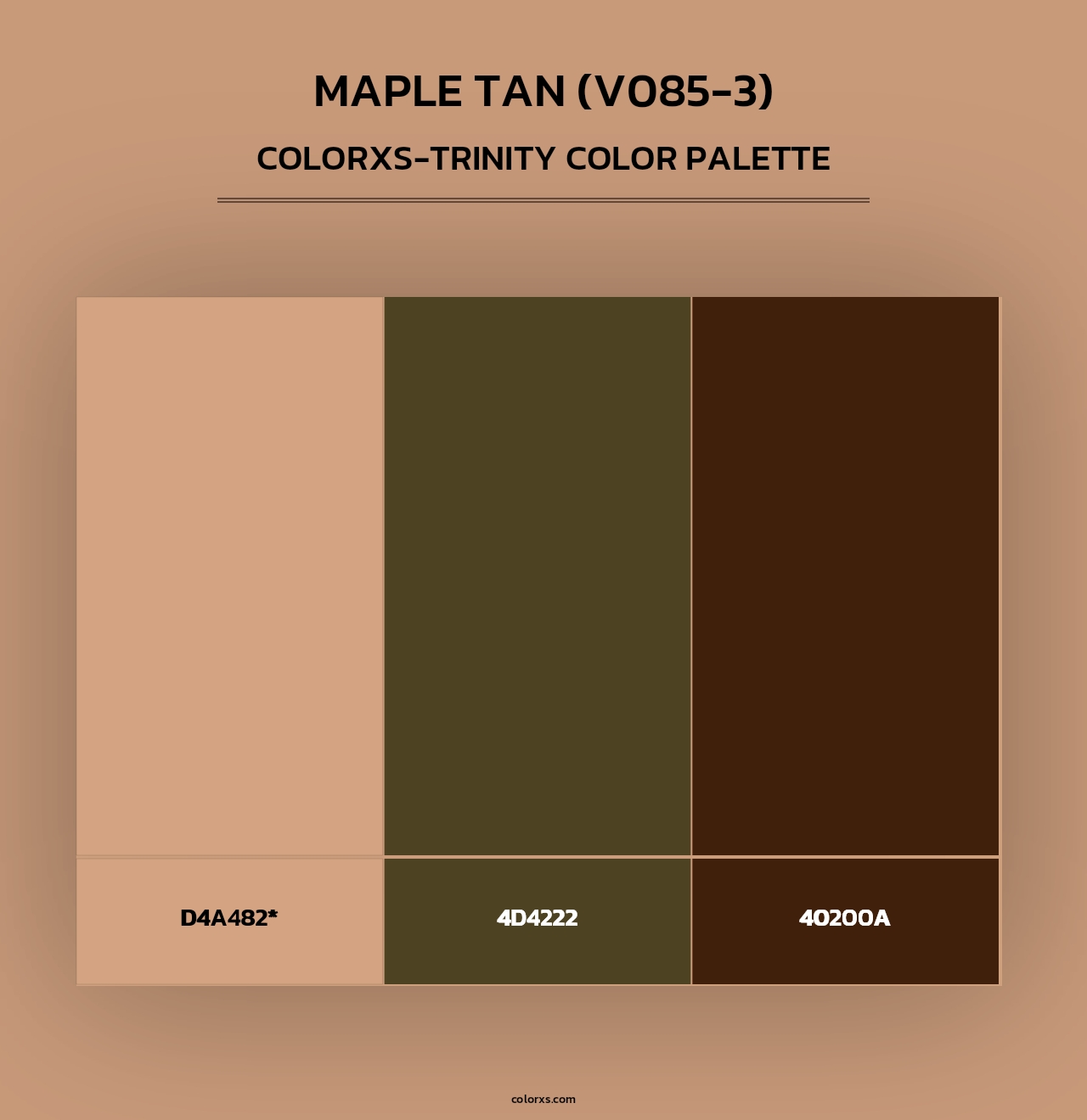 Maple Tan (V085-3) - Colorxs Trinity Palette