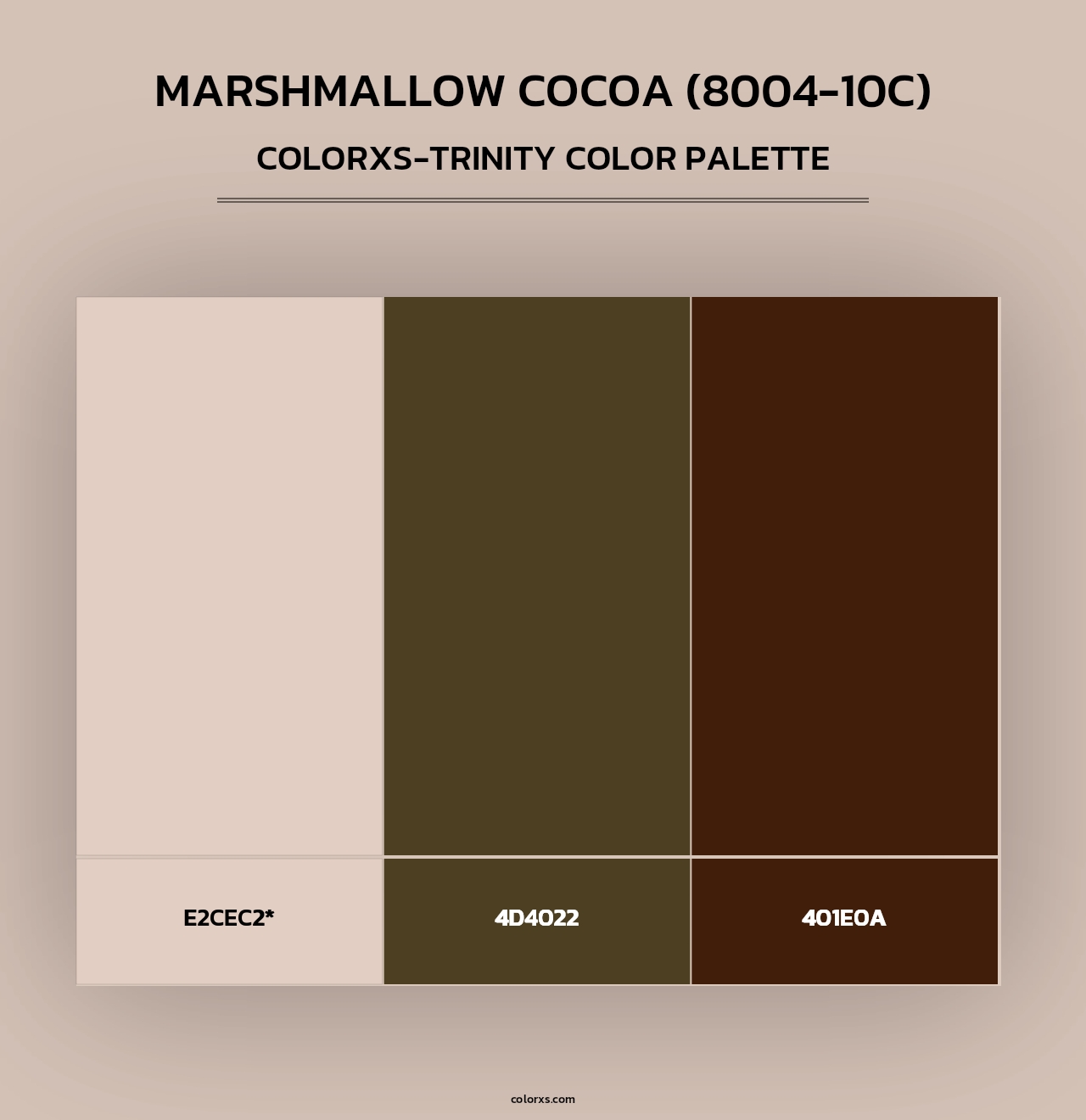 Marshmallow Cocoa (8004-10C) - Colorxs Trinity Palette