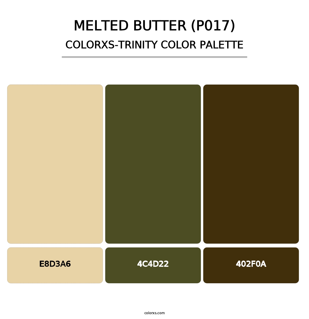 Melted Butter (P017) - Colorxs Trinity Palette