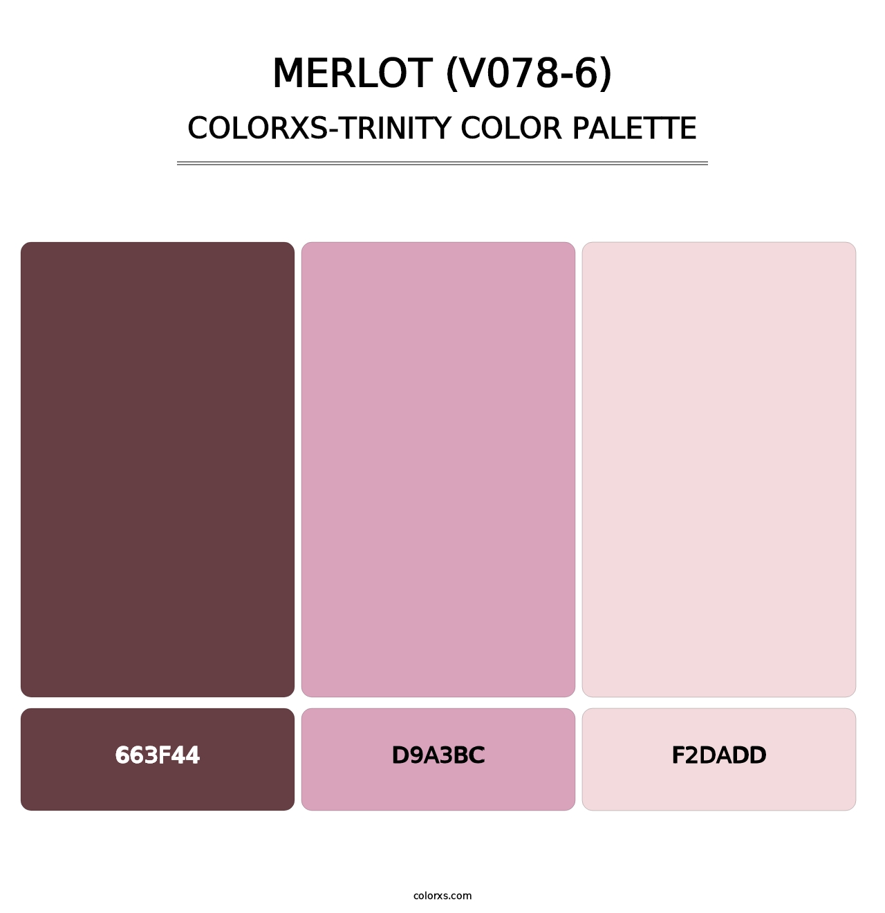 Merlot (V078-6) - Colorxs Trinity Palette