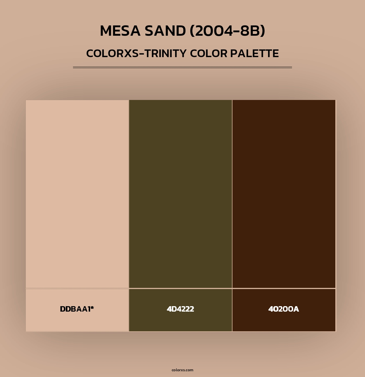 Mesa Sand (2004-8B) - Colorxs Trinity Palette