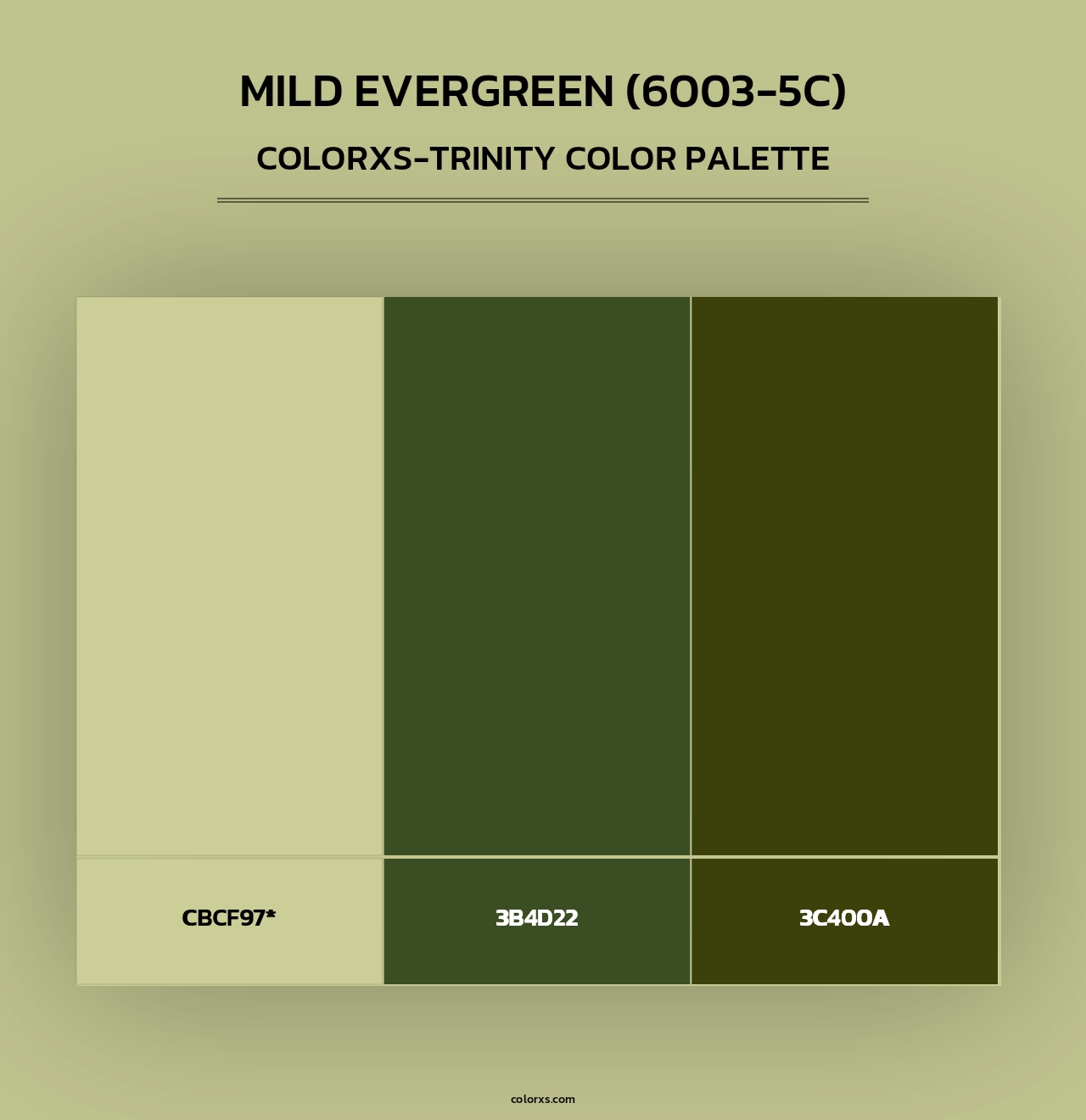 Mild Evergreen (6003-5C) - Colorxs Trinity Palette