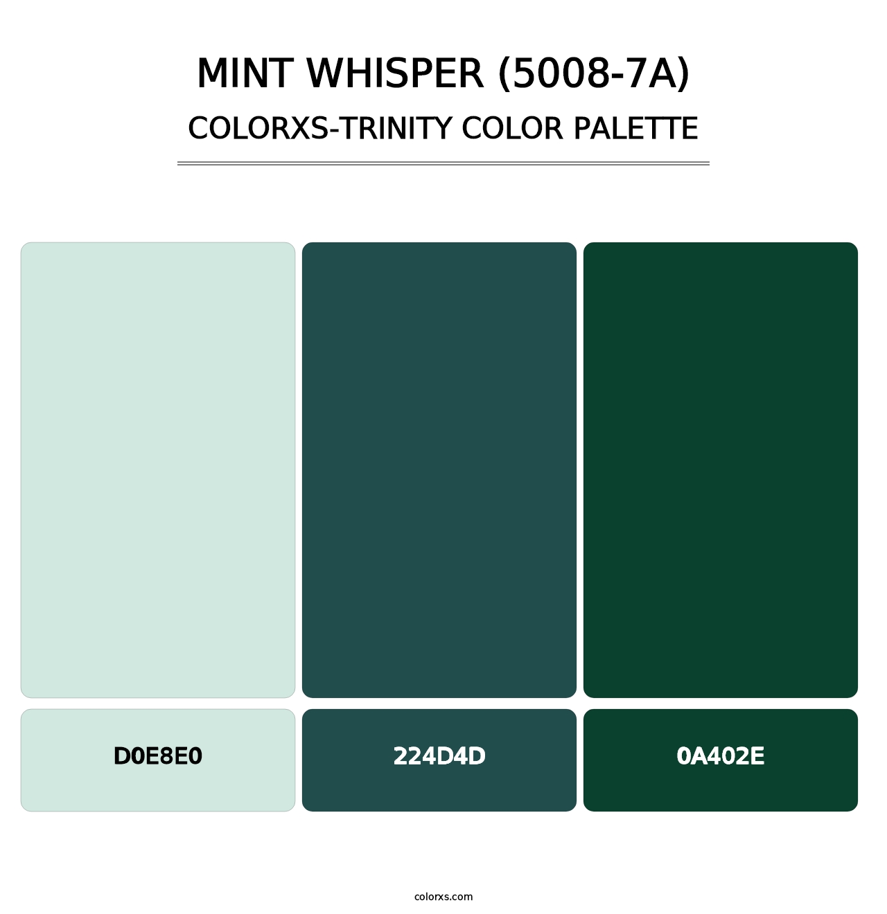 Mint Whisper (5008-7A) - Colorxs Trinity Palette