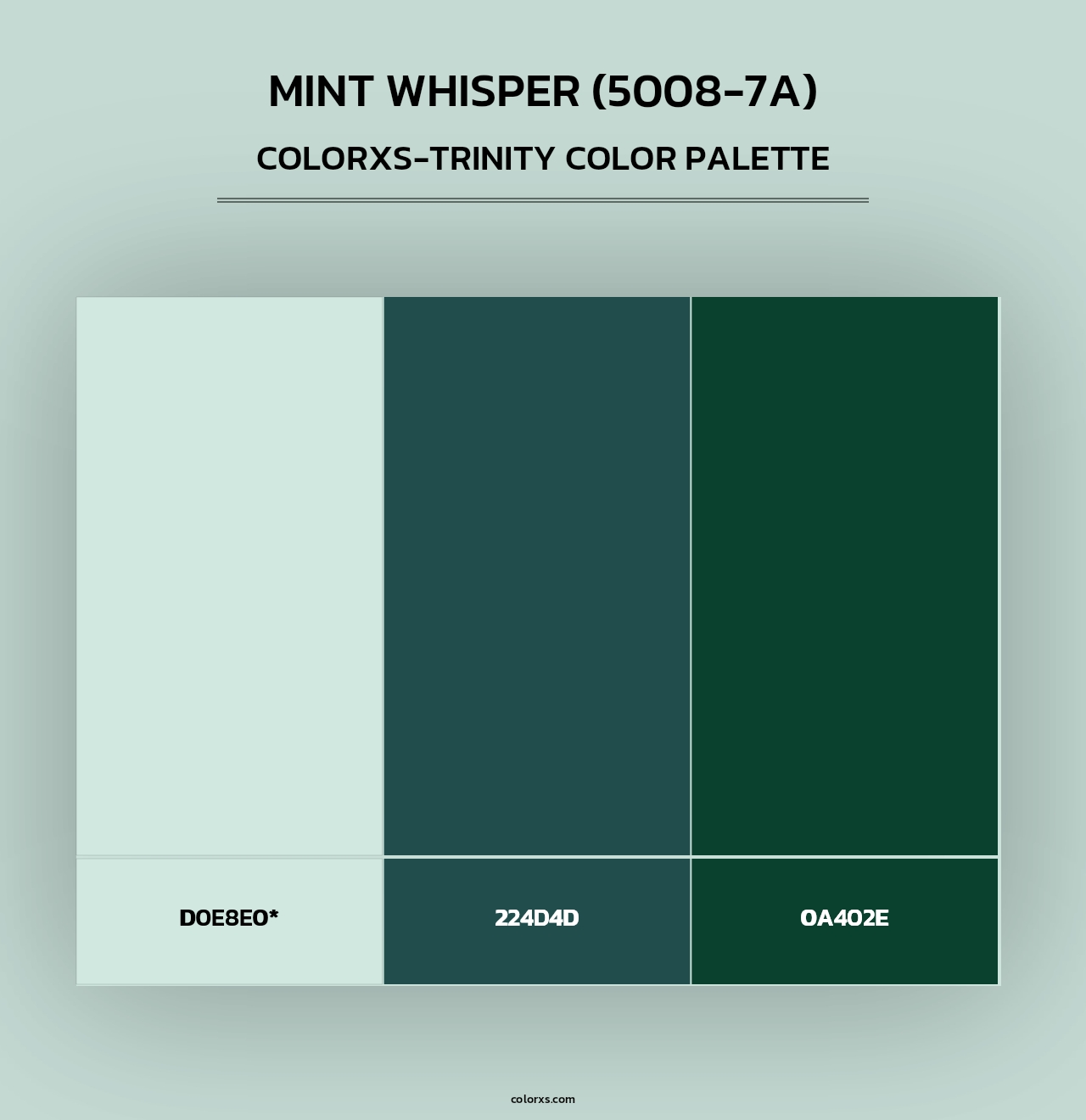 Mint Whisper (5008-7A) - Colorxs Trinity Palette