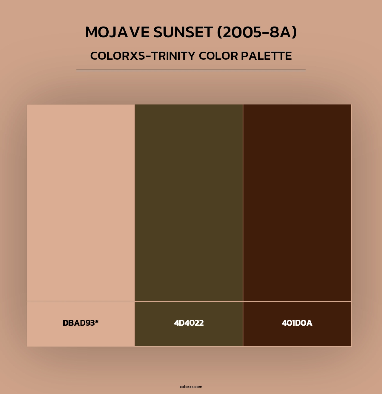Mojave Sunset (2005-8A) - Colorxs Trinity Palette
