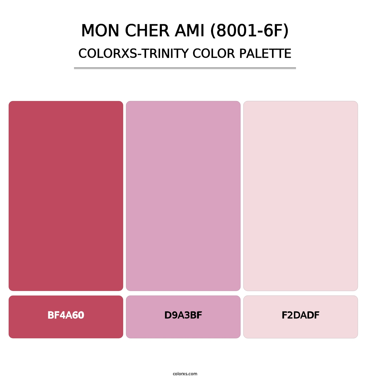 Mon Cher Ami (8001-6F) - Colorxs Trinity Palette